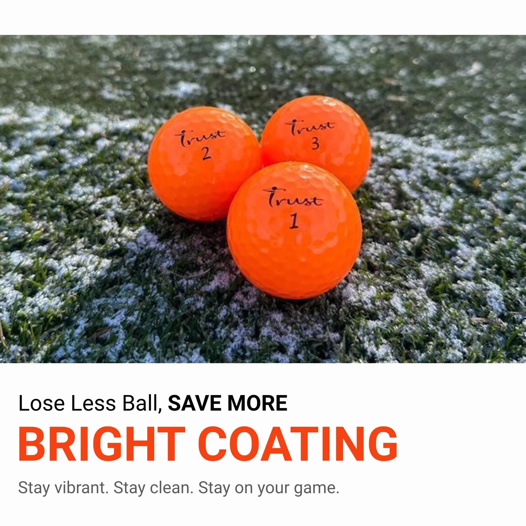 Trust Bolas de Golf Panther 12/48 Bolas Blanco Amarillo Naranja Cubierta de Uretano Núcleo Big MAX