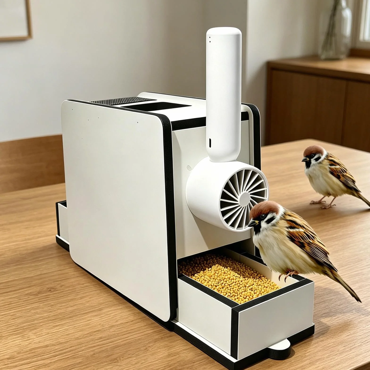 Máquina Desgranadora De Alpiste para Aves, Ajuste Rápido, Máquina Quitacáscaras para Aves, para Jardines Patios Balcón Terraza Loros Cotorras Canarios Periquitos