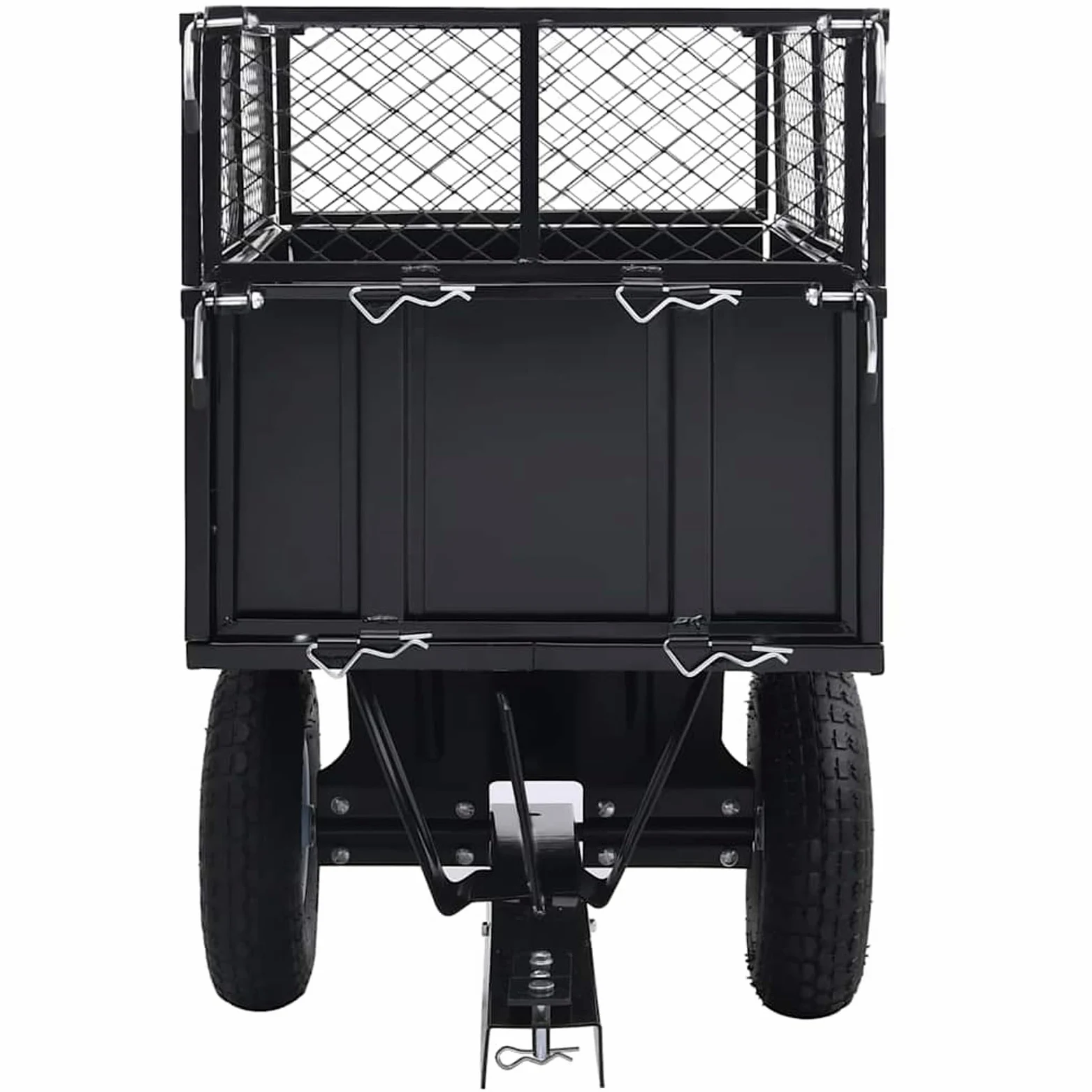 GecheerCarro Remolque inclinable de cortacésped Carga de 150 kg