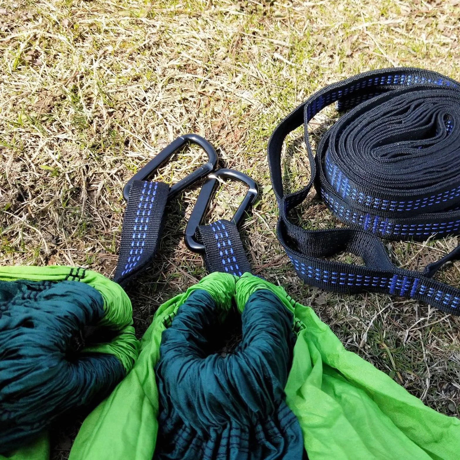Mosquetones Acero Inoxidable 6,7cm Forma de D para Escalada Camping Senderismo (Negro)