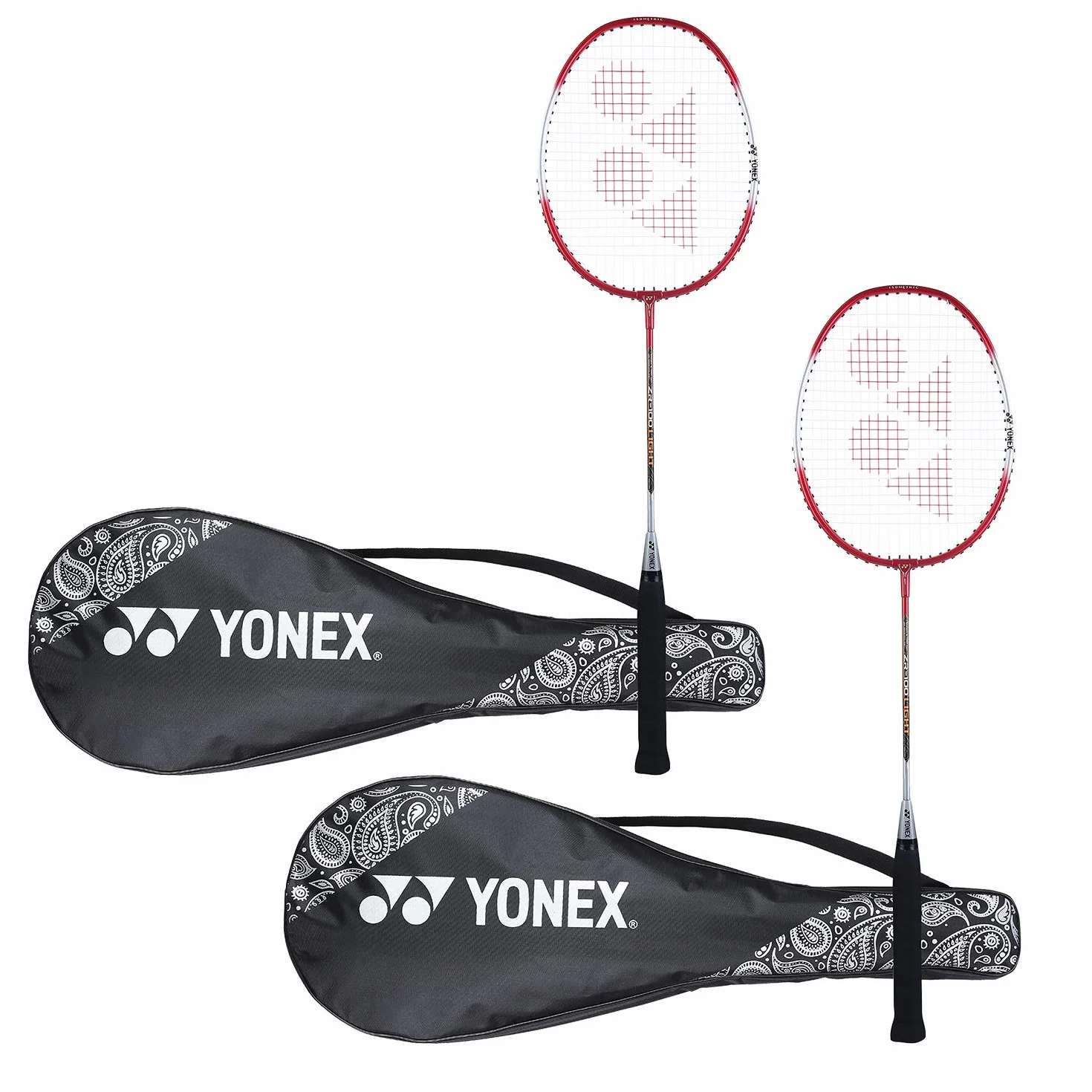 Yonex ZR 100 Raqueta de bádminton de Aluminio Ligero Juego de 2
