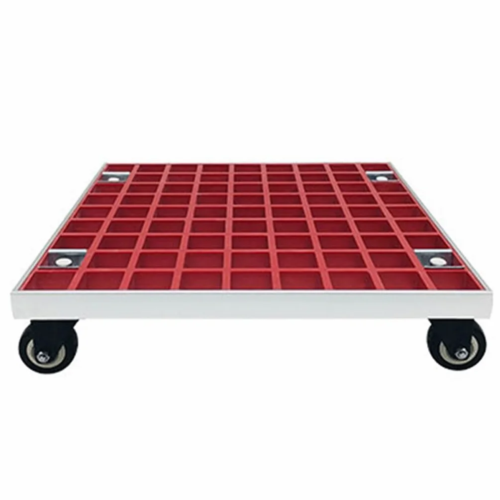 Caddy para plantas con ruedas de alta resistencia, soporte rodante para plantas con capacidad de 440 lb, carrito para macetas para interior y exterior, base cuadrada de carretilla 39cm/15in