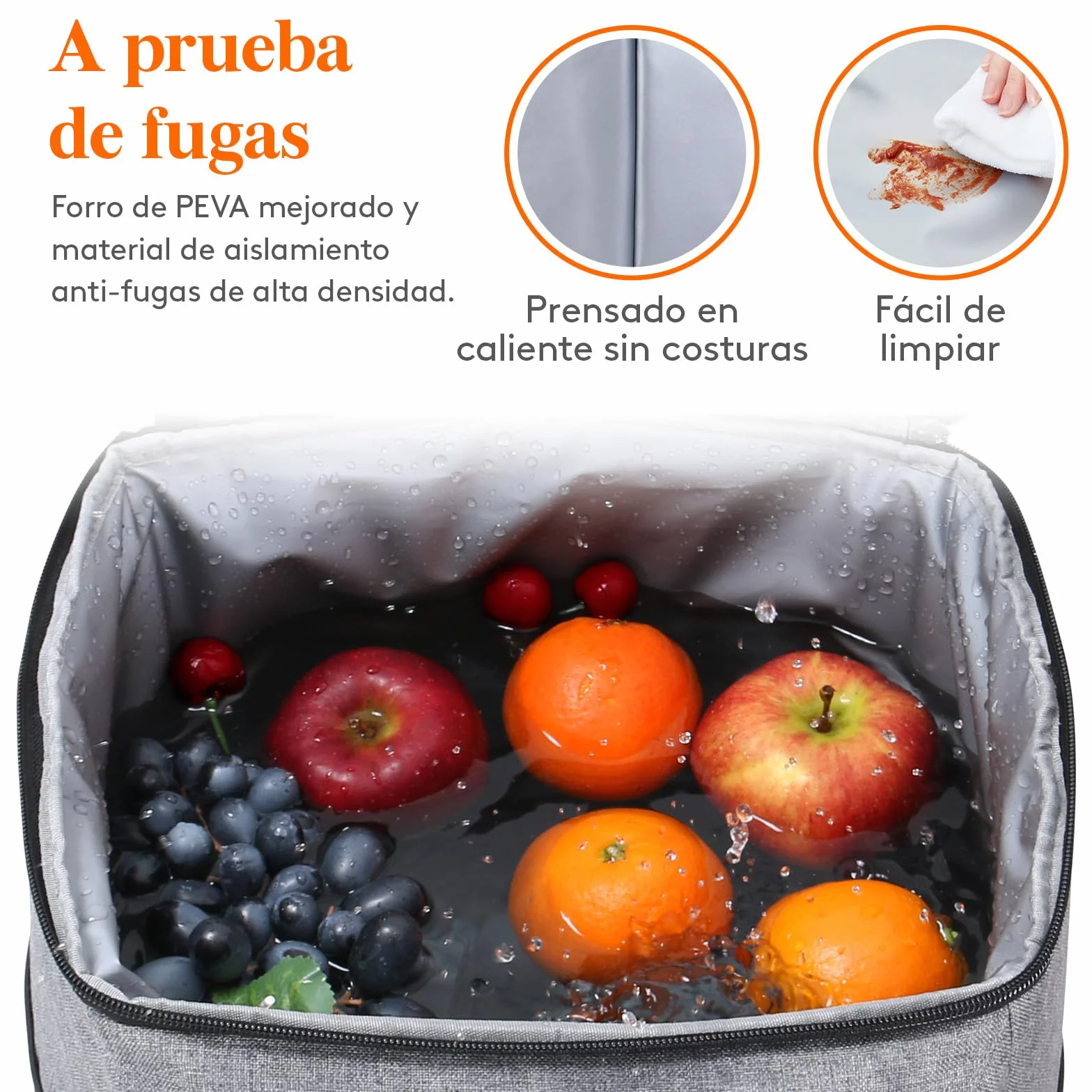 Lifewit Mochila Nevera 24L (30 Latas), Mochilas Neveras Portatil Isotermica, Bolsa Termica Porta Alimentos Impermeable, Cooler Bag para Playa, Picnic, Camping, Viaje, Trabajo, Gris