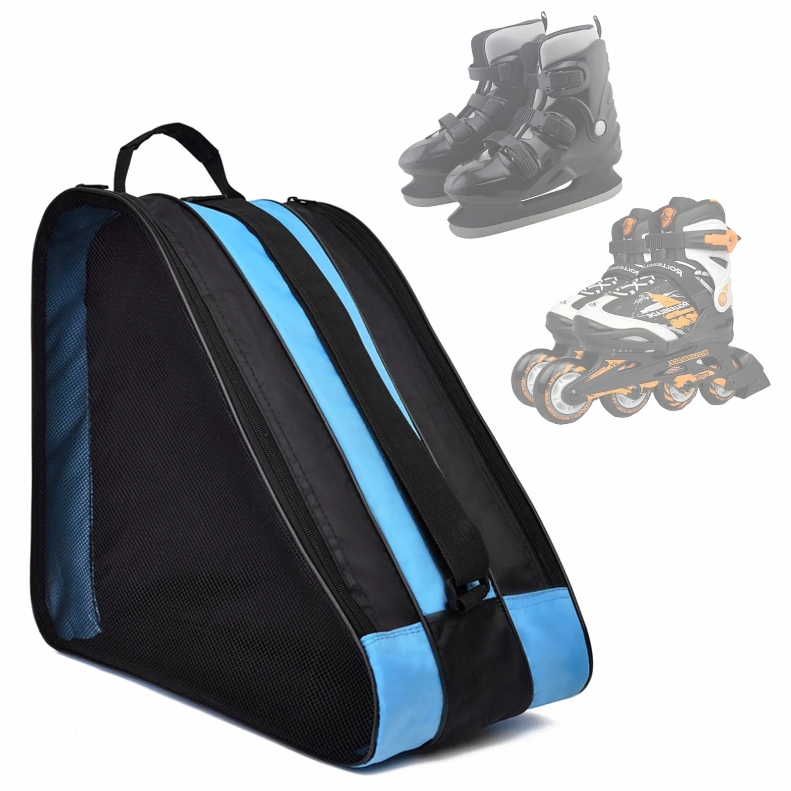 Bolsa para Patines en Línea, Mochila para Patines de Hielo, Apta para Hielo y Patines