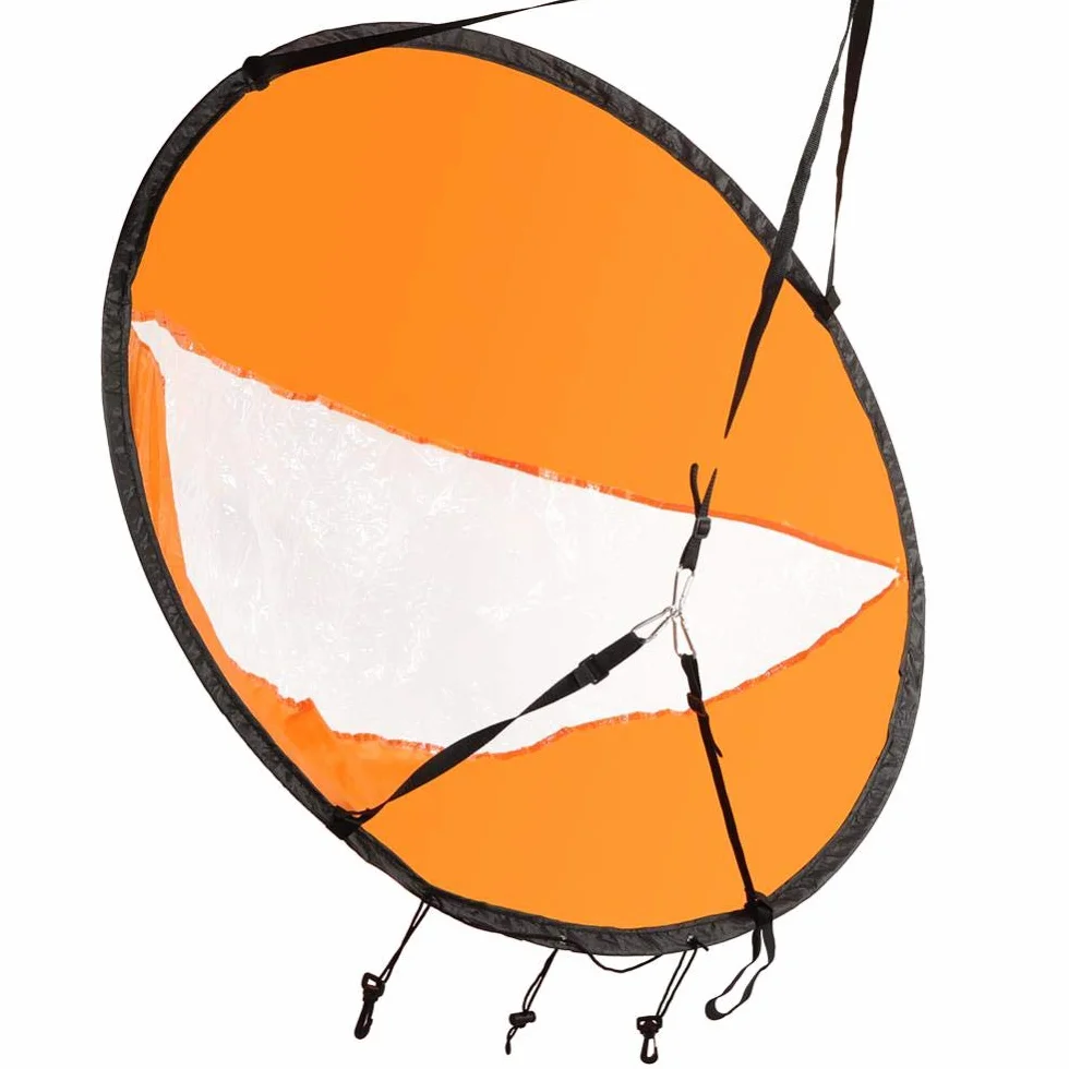 VBESTLIFE Kayak de 42 pulgadas con pala plegable a prueba de viento, kit para vela de kayak con ventana transparente