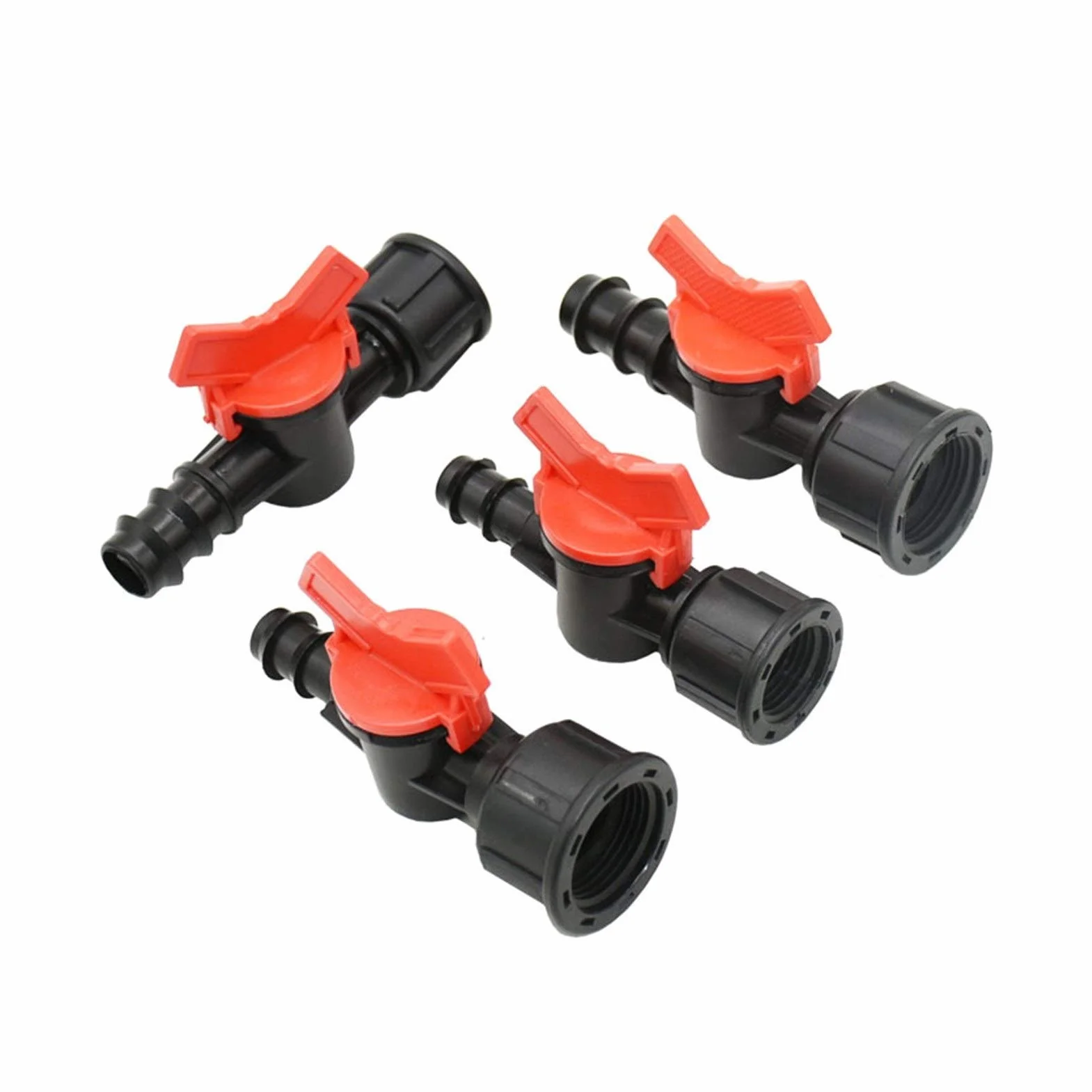 Accesorios de riego por goteo Herramientas for sistemas de riego de jardinería, rosca hembra de 1/2" 3/4" a manguera de 16 mm 20 mm, grifo de jardín, válvula de riego de manguera de 1/2" 3/4", mini ad