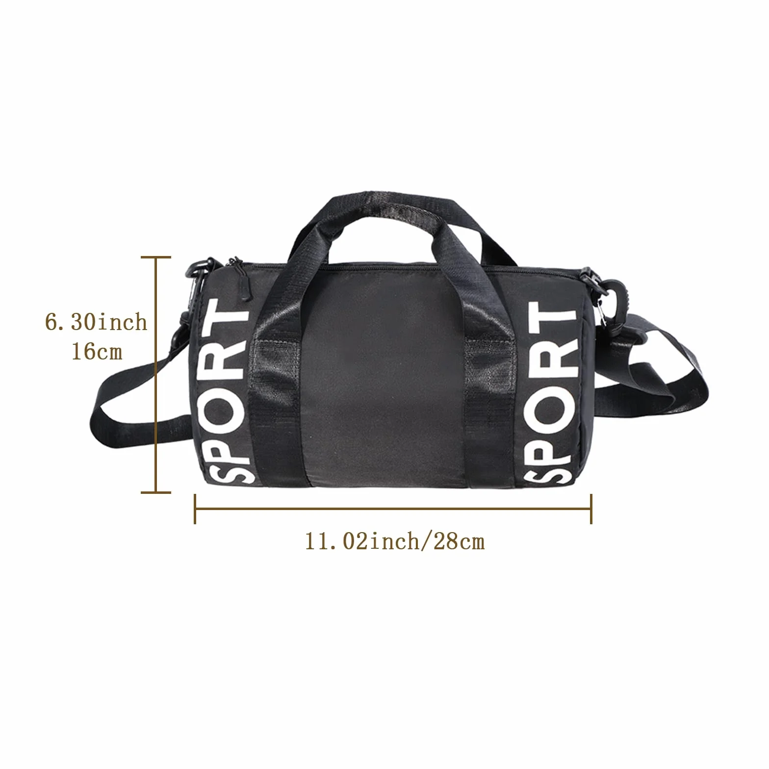 Bolsa de Deporte Impermeable Pequeña para Mujer y Hombre, Mini Bolso de Entrenamiento con Correa de Hombro