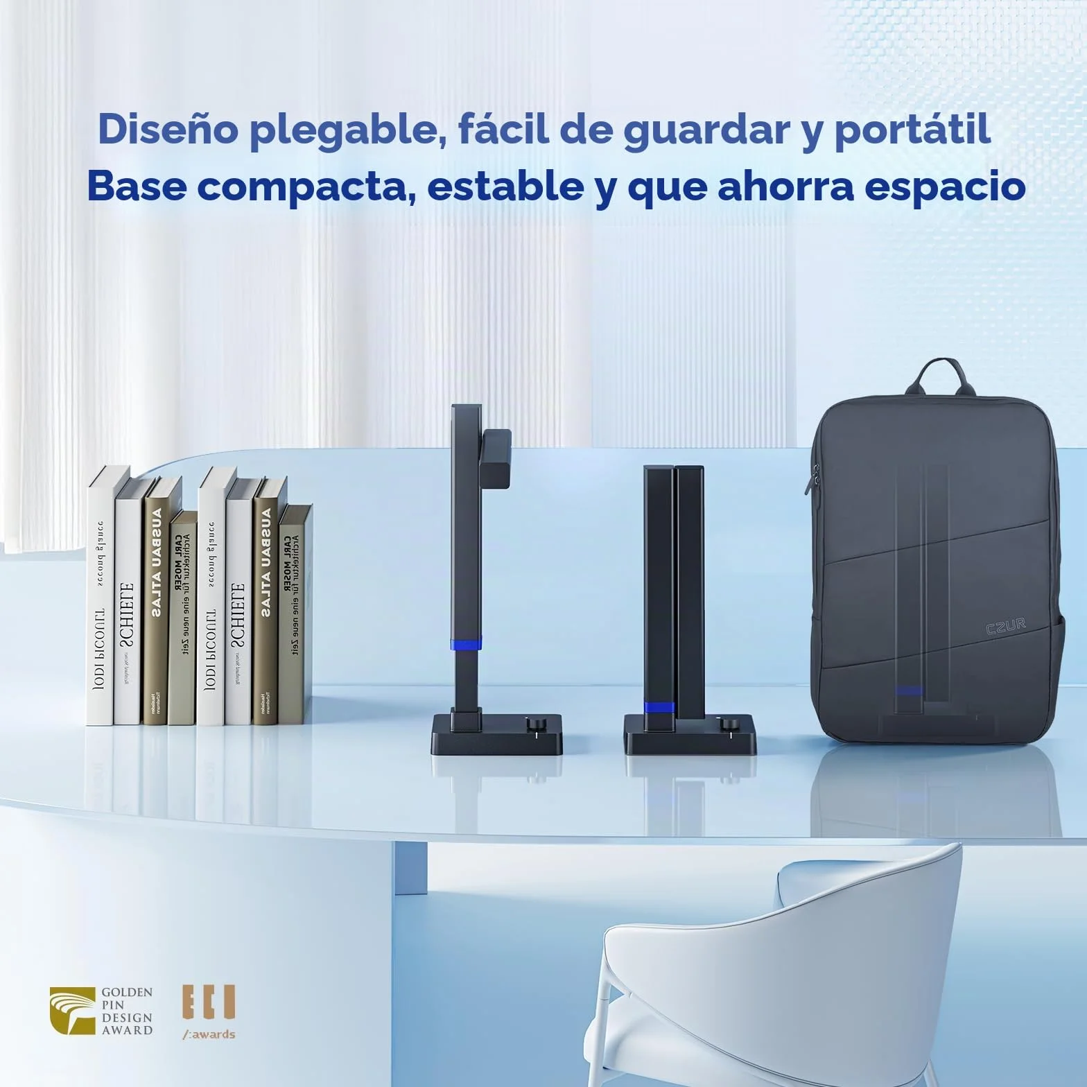 CZUR Shine Ultra Escáner de Libros 13 MP OCR Portátil A4/A3 Alta Velocidad