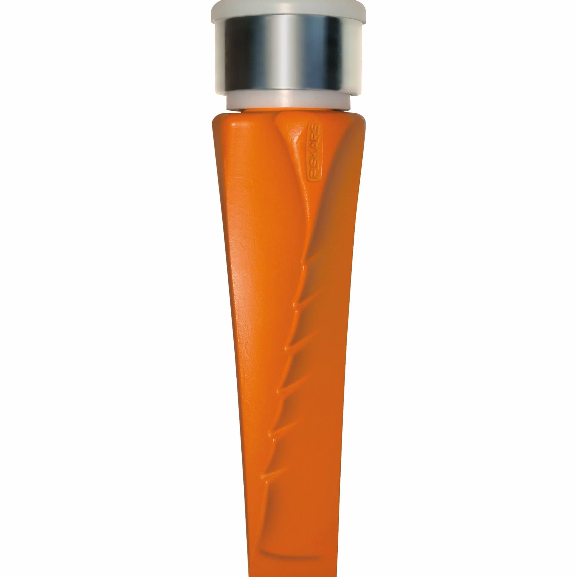 Fiskars Cuña rotativa forjada helicoidal Securi-T, Acero forjado templado, Cabeza polímero anillo metálico, Naranja