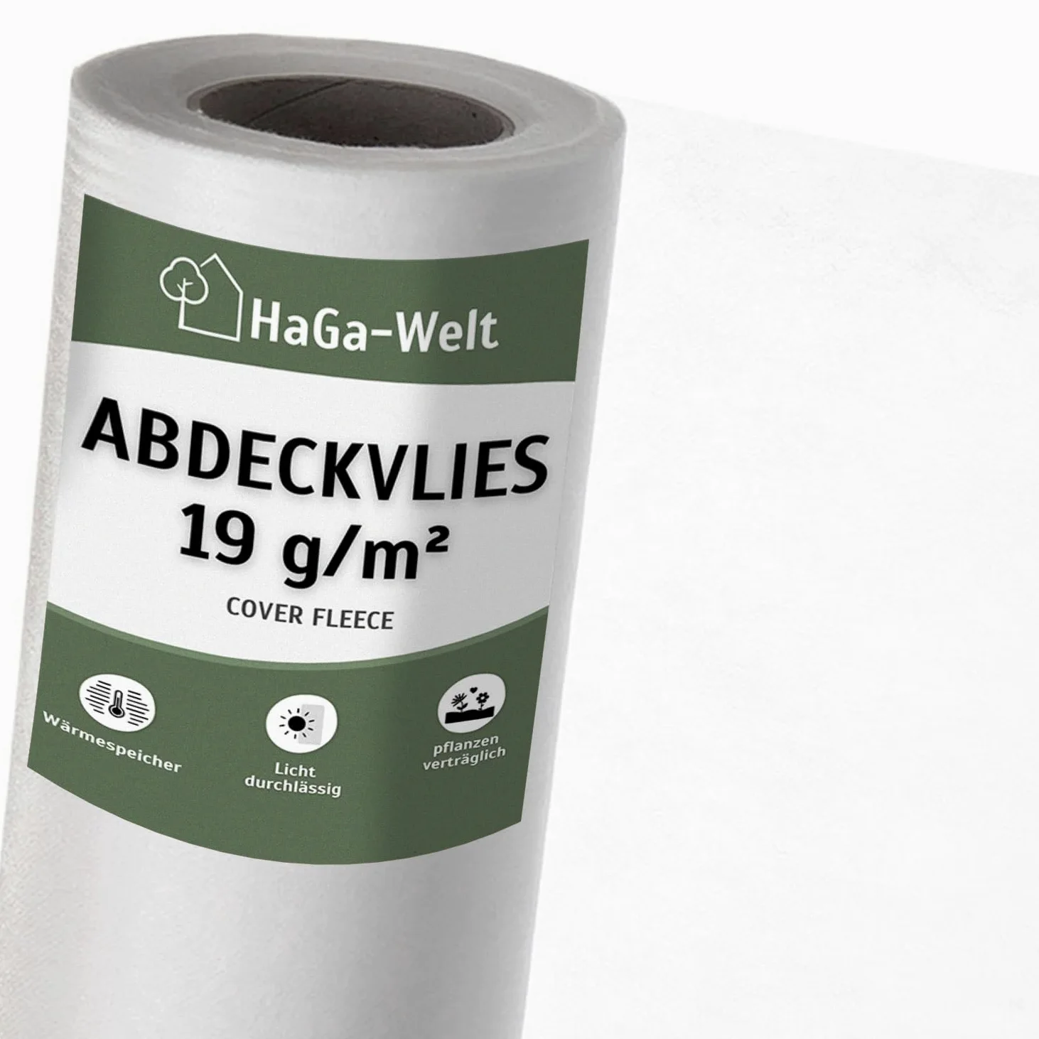 Haga - Fieltro protector para la cosecha (19 g/m2, 3,2 x 50 m)