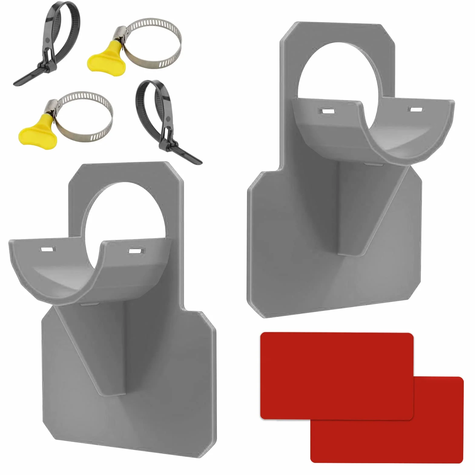 Lfish 2 soportes de manguera para piscina,con protección antipinchazos, antidesgarros, antiestrés (30 – 37 mm)