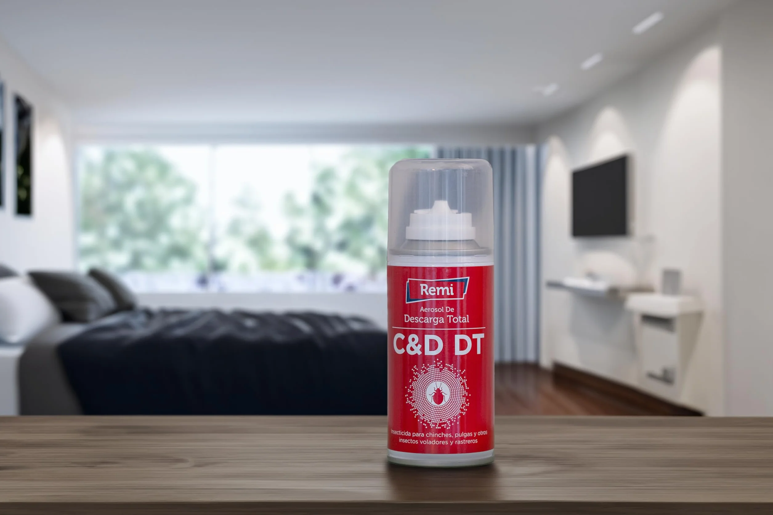 Remi Hogar Descarga Total Anti Chinches y pulgas | Bomba Humo Insecticida | Aerosol | Acción Choque Contra Plagas (150 ml) | Cucarachas, polillas e insectos voladores