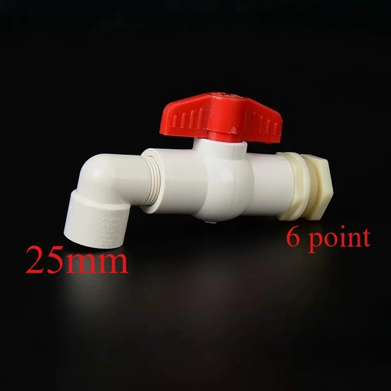 1 grifo de agua plástico con rosca macho 1/2" y 3/4", adaptador for pecera, válvula drenaje for acuario, accesorio for jardín(Blue)