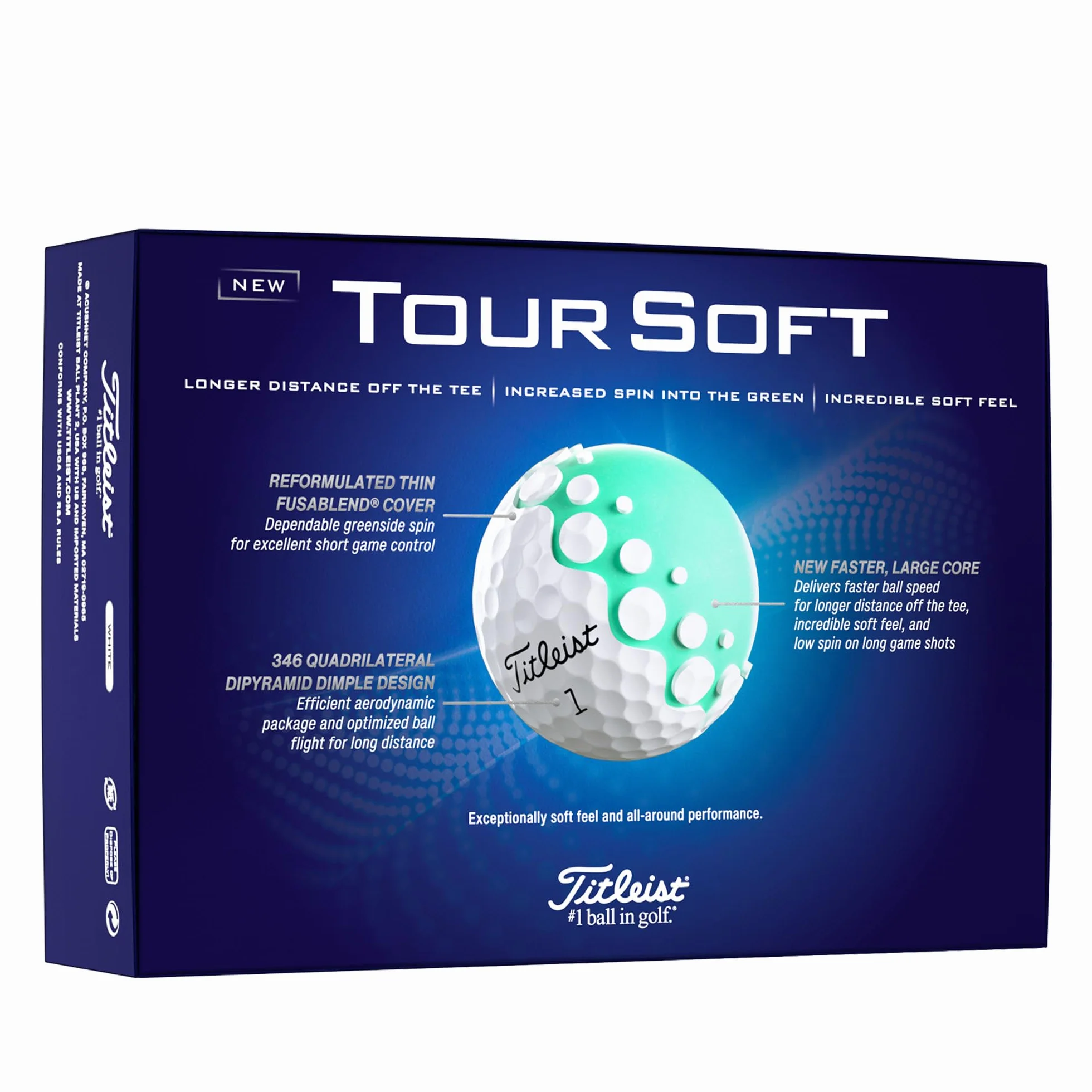 Titleist Tour Soft Pelota de Golf 12 Unidades