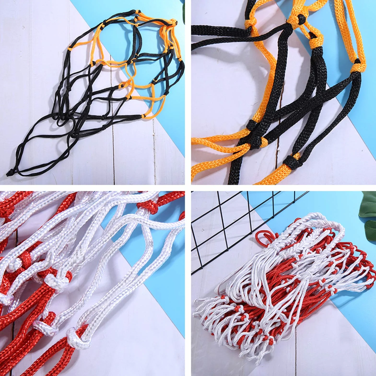 Bolsa de almacenamiento de baloncesto voleibol fútbol malla cordón multi bolas 2 tamaños