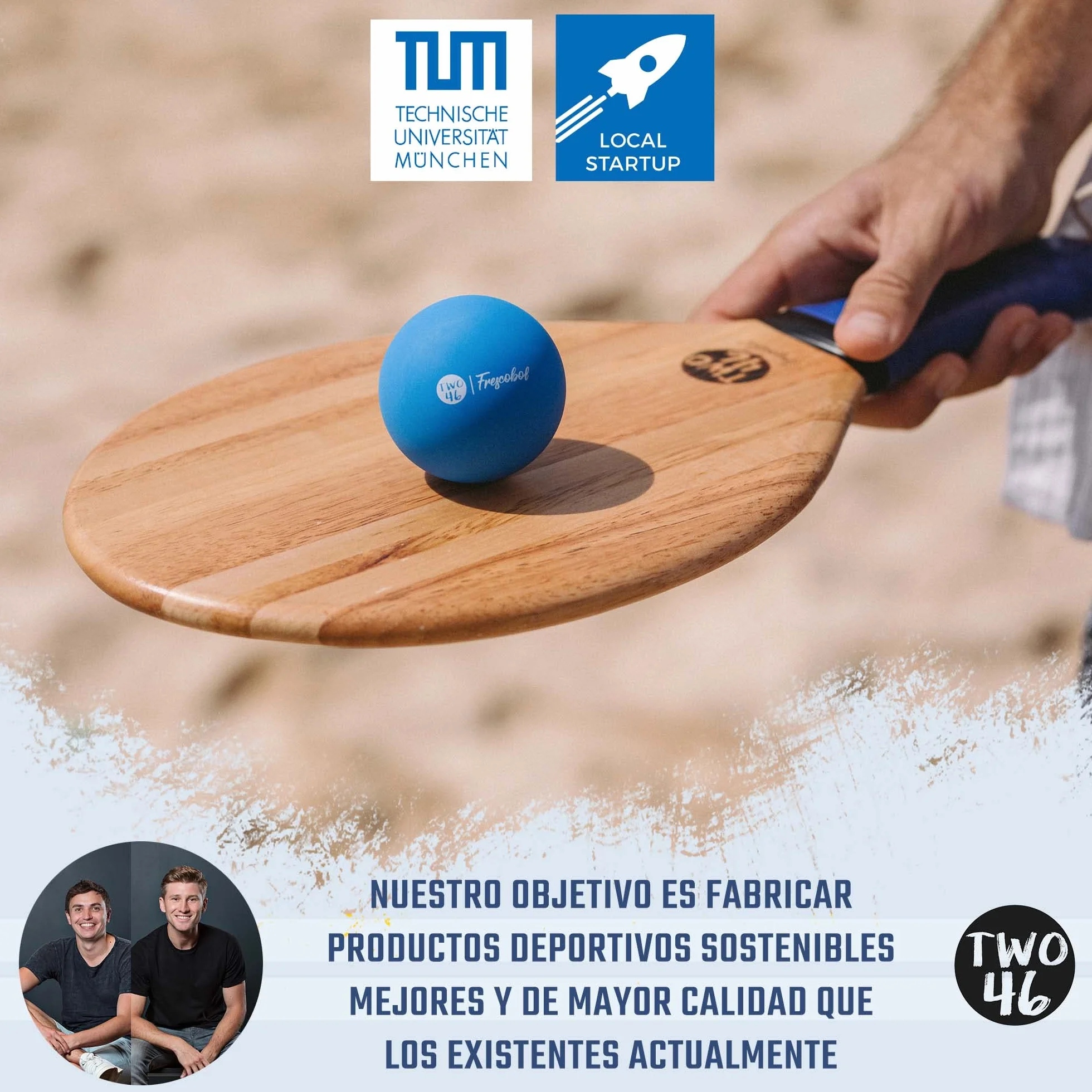 Bola de Velocidad de Frescobol Tenis de Playa Paddle de Playa Juego de Raquetas de Playa para mítines Medio-rápidos