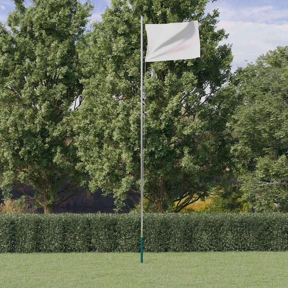 Genérico Mástil de Bandera Modular Aluminio Plateado 6,23 m,Casa y jardín,Decoración,Banderas y Mangas de viento-153562