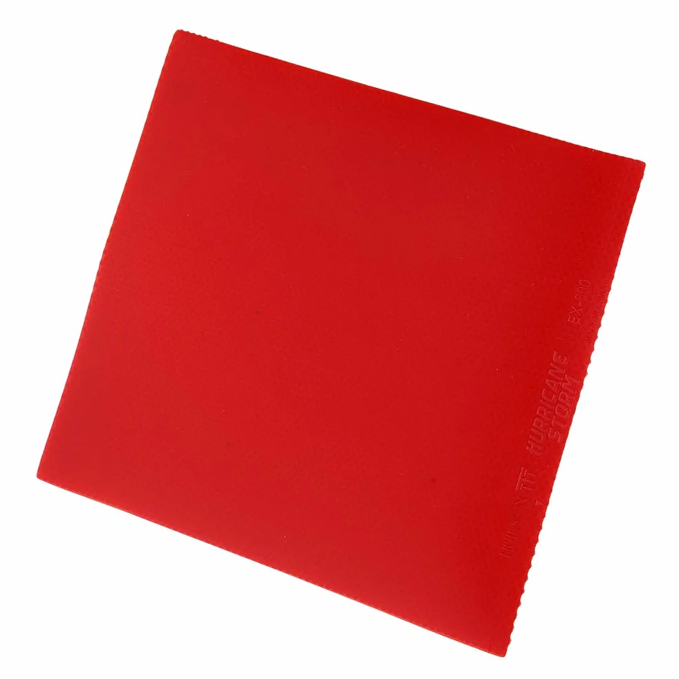 BuyWeek Suelo de repuesto para raqueta de ping pong, 18 × 18 × 2 cm, goma roja para tenis de mesa