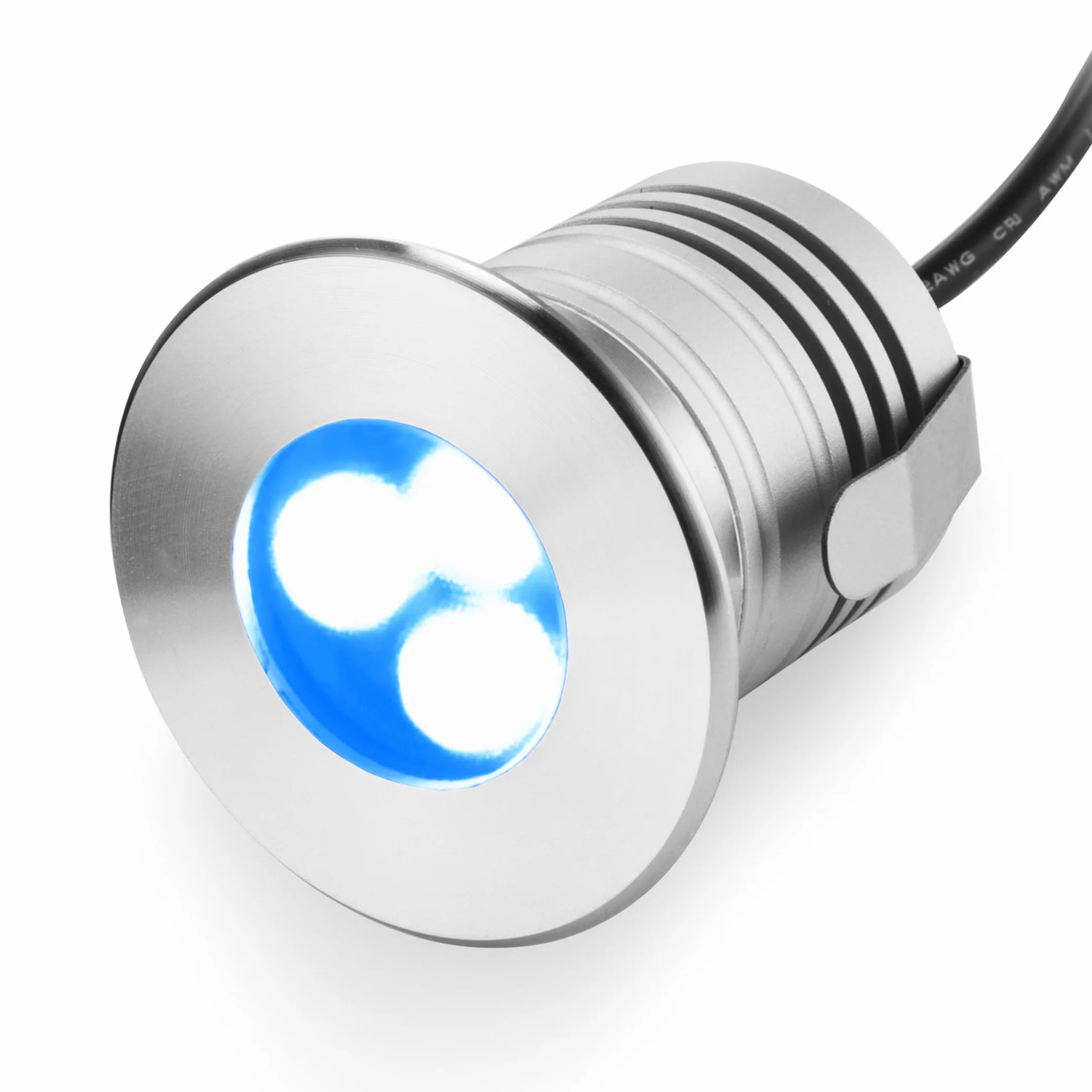 Luces LED subacuáticas para piscina, chip CREE de 3 W, 12 V-24 V CC, IP68 resistente al agua, aluminio de acero inoxidable, para piscinas, estanques, fuentes y barcos