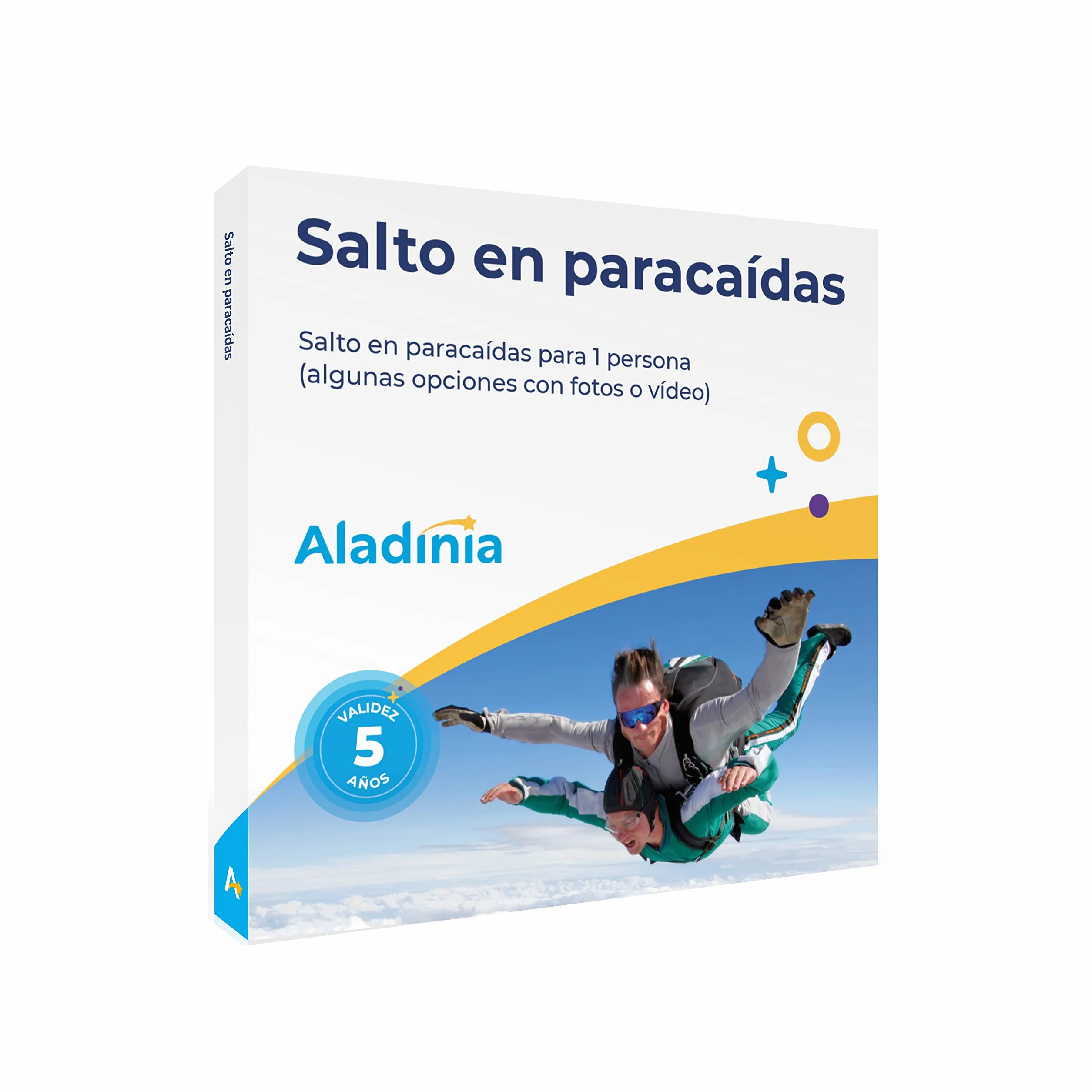Salto Tándem en Paracaídas Cofre de Experiencias Regalo Validez 5 Años