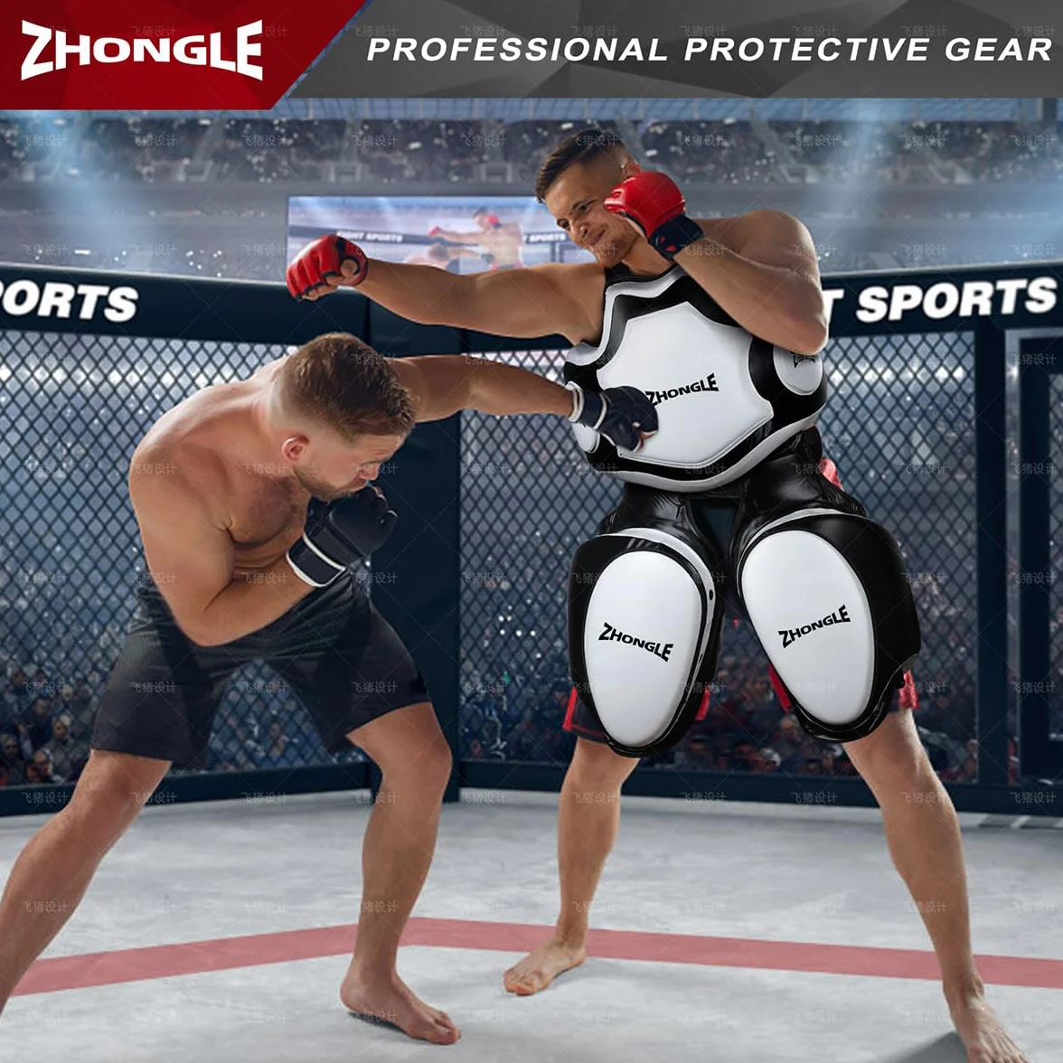 Almohadillas para Muslos Muay Thai, Protectores Deportivos de 4 Pulgadas