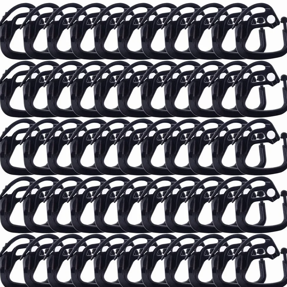 200 clips de red para pájaros, para vela, clips de plástico para red, clips de valla de jardín, accesorios de red antipájaros para uso en exteriores