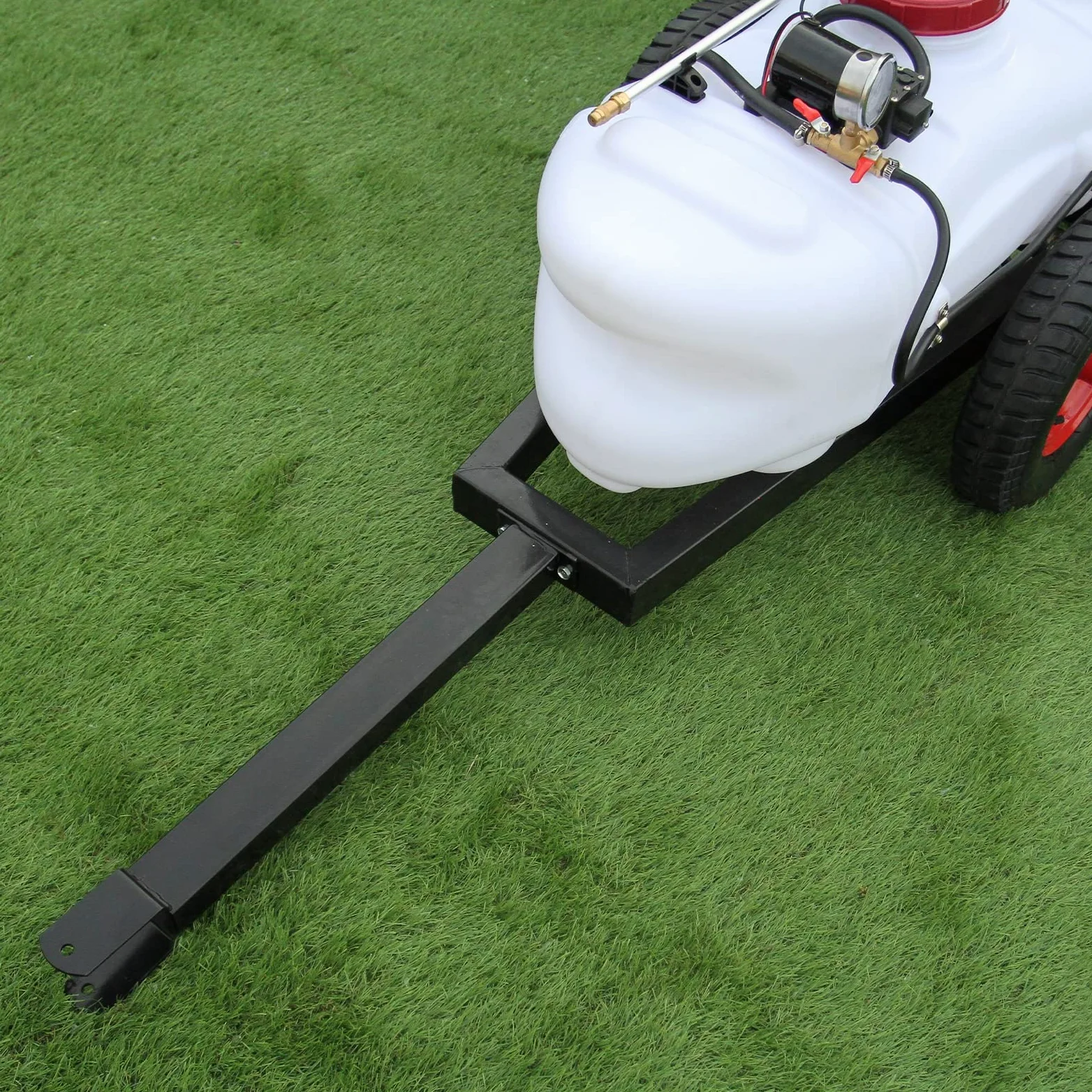 Pulverizador ATV Remolque 12V Tanque 60L Presión 9 Bar Granja Agrícola Tanque Jardín Esparcidor Pesticida Herbicida Fertilizante Abono Líquido Desinfectante Rociador Malas Hierbas + Fijaciones