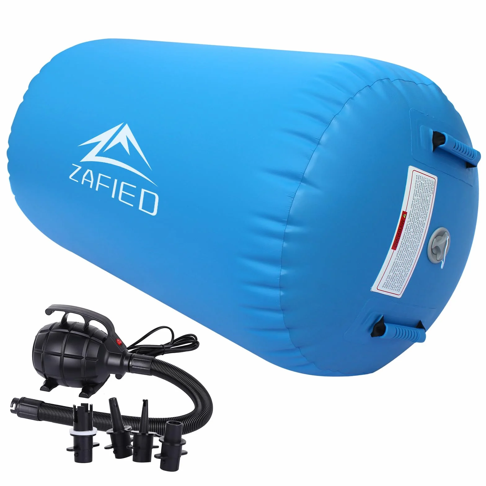 Rodillo de aire inflable para yoga y gimnasia con bomba