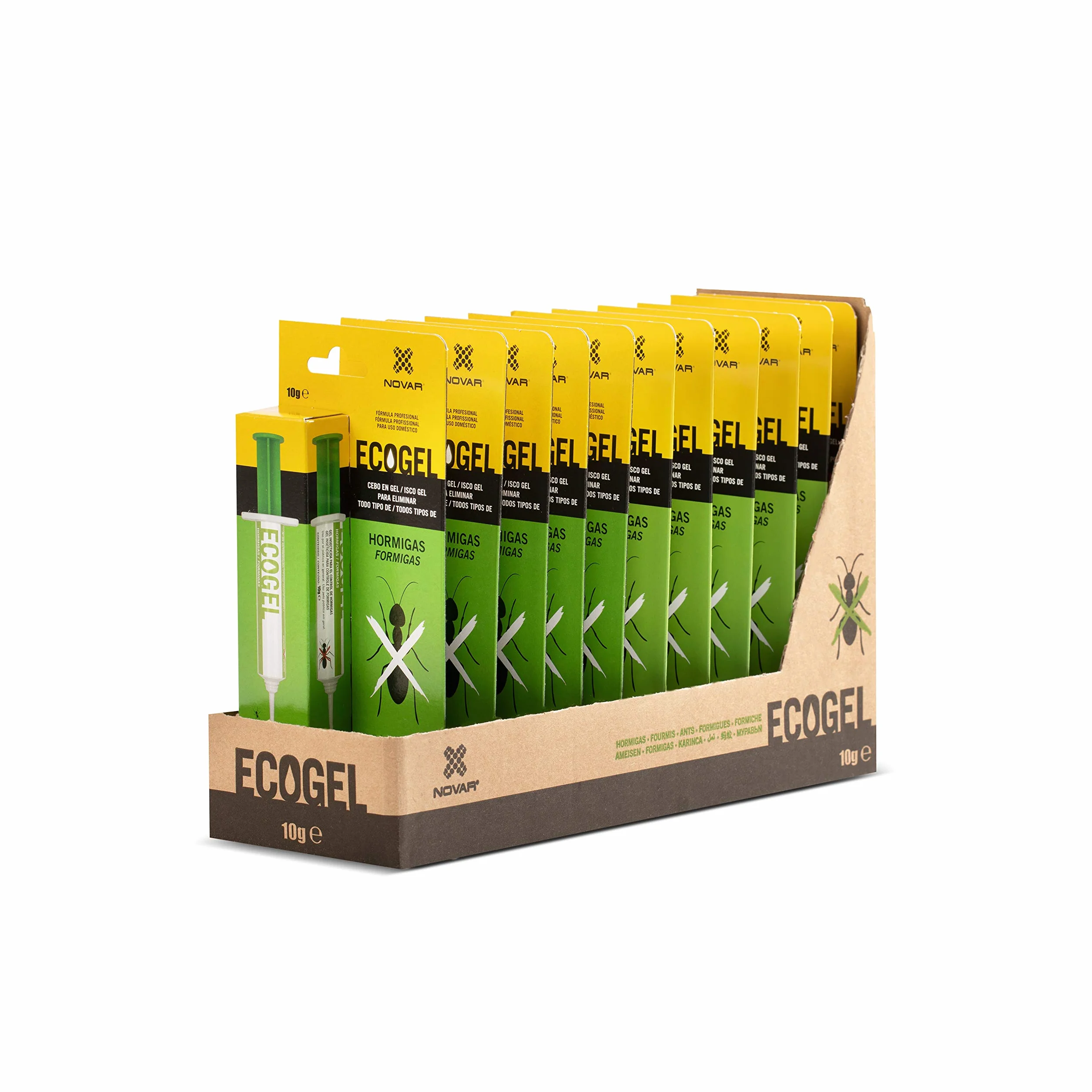 Ecogel Elimina Hormigas Jeringa 10 Gramos Caja Carton