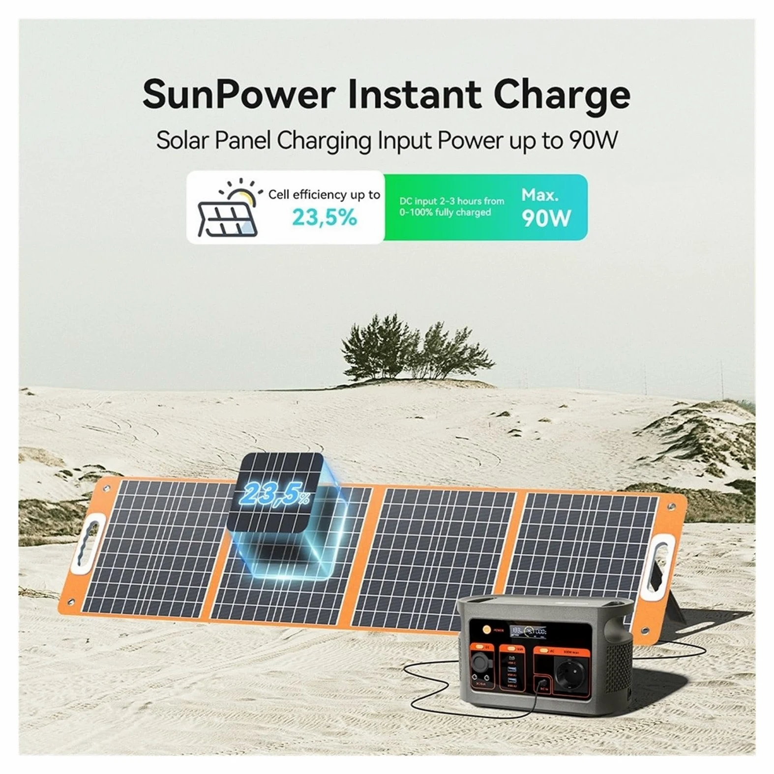 Central Eléctrica Portátil E103 De 300 W, Batería LiFePO4 179,2 WH, Inversor Onda Sinusoidal Pura, Generador Solar Múltiples Salidas Ligero Y PortáTil