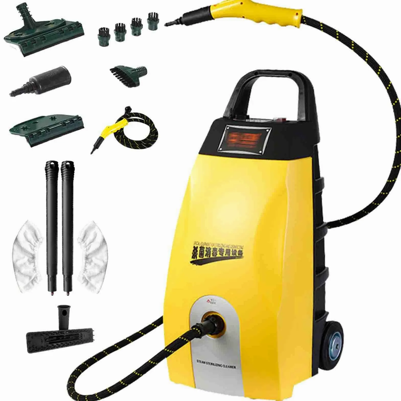 Hidrolimpiadora de vapor multiusos, hidrolimpiadora de vapor de alta presión, vaporizador de mano de 3000 W para limpiar lechada y azulejos, hidrolimpiadora de vapor portátil para autos Blue