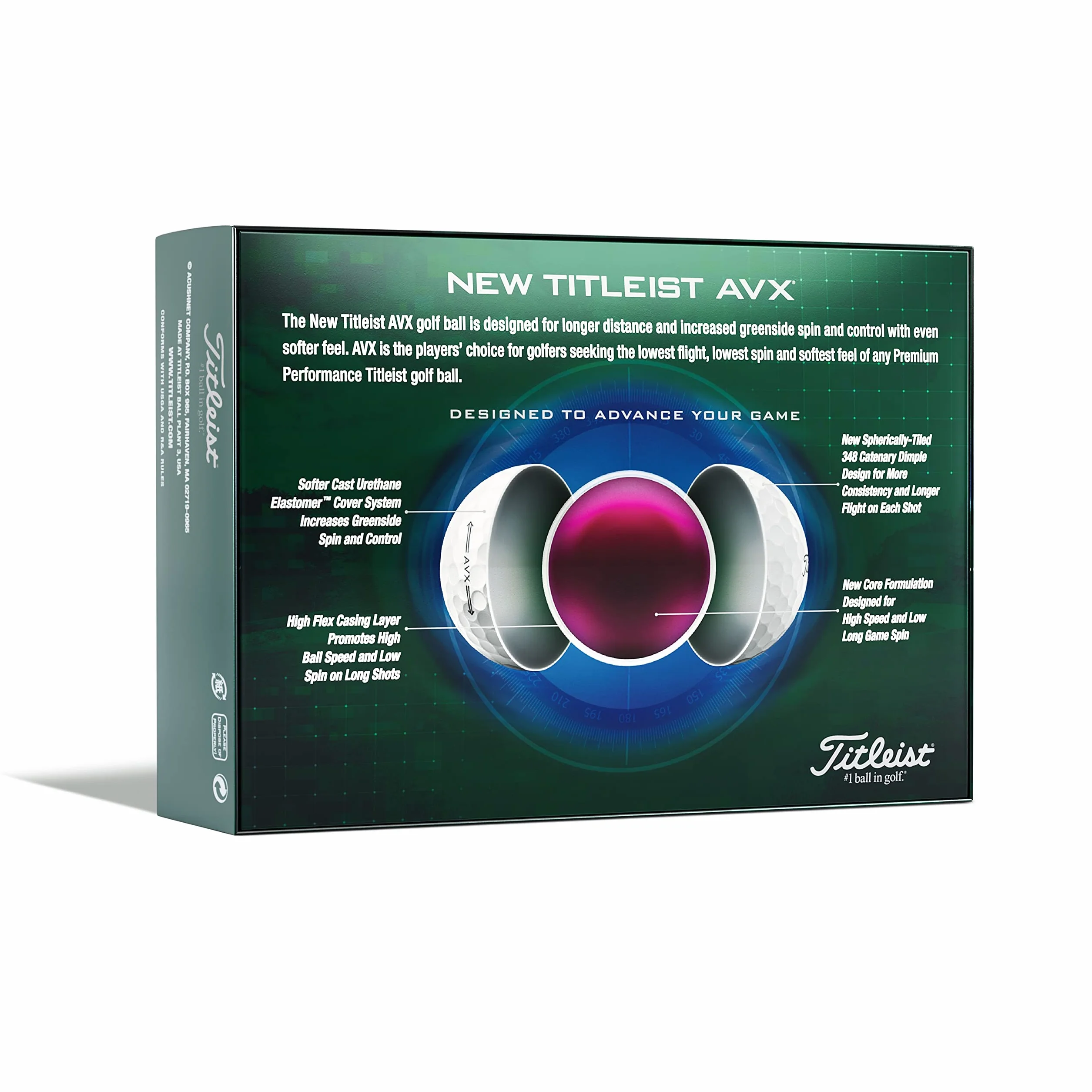 Titleist AVX Bolas de Golf Unisex Adulto