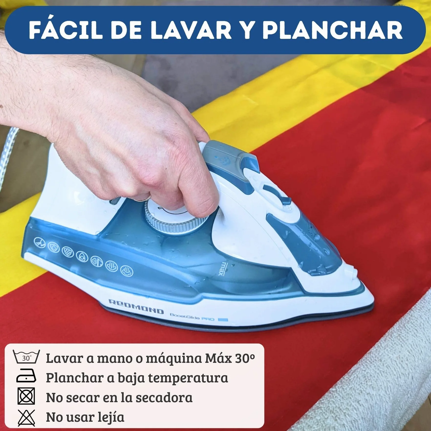 Bandera de España Grande 150x90cm, con 2 Ojales Metálicos | Bandera España con Escudo para Exterior e Interior de Poliéster Resistente y Colores Vivos.