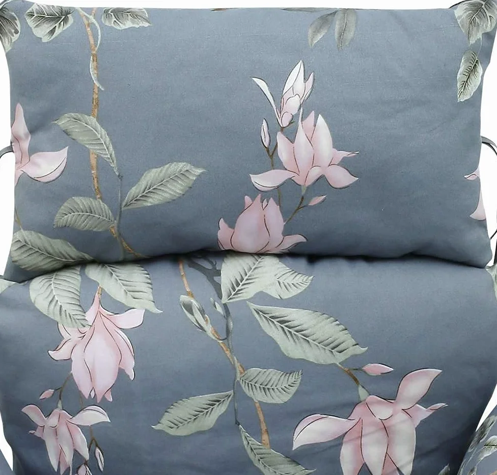 Cojín colgante para silla de huevo para patio, jardín, al aire libre, estampado floral, cómodo cojín de asiento para columpio para relajación de vacaciones