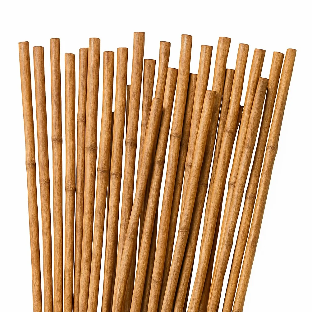 50 Tutores de Bambú 120 cm Ø 10/12 mm | Estacas de Jardín y Cañas para Huerto | Soportes Resistentes para Macetas, Flores y Cultivos | Color Natural | Eco-Friendly