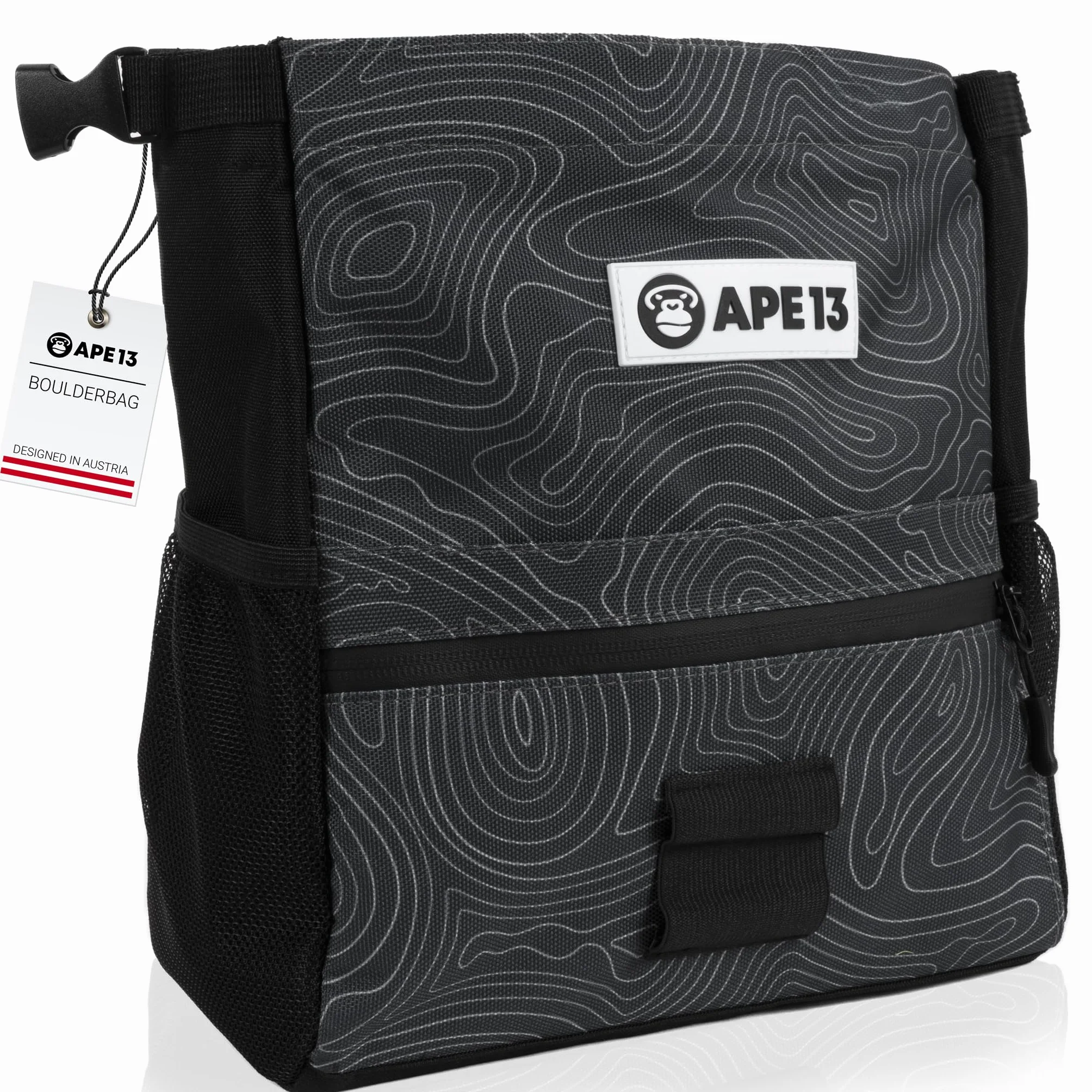 Boulder Chalk Bag z Pędzlem - Zestaw do Wspinaczki
