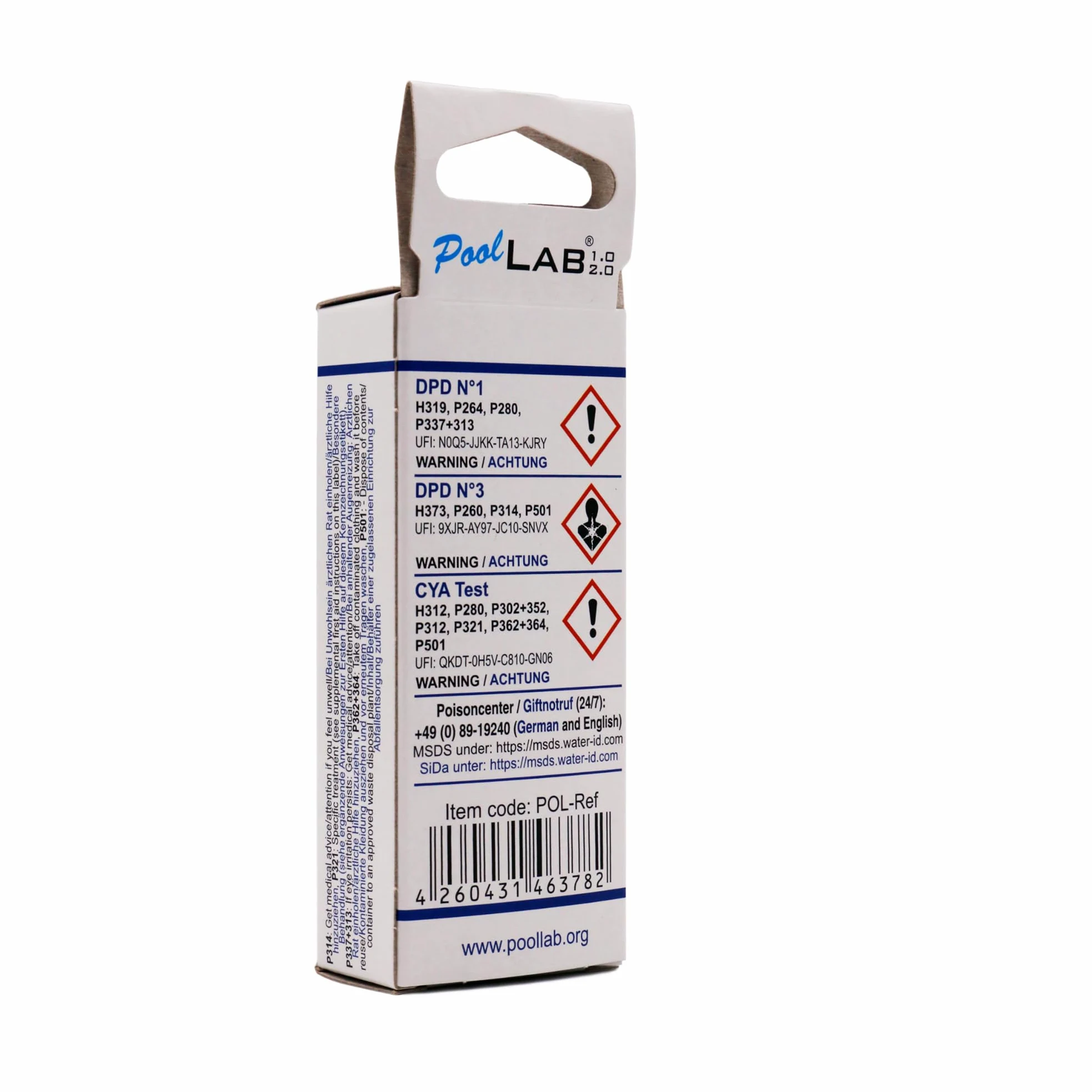 PoolLab 1.0 - Fotómetro 13 en 1 con 70 comprimidos, versión especial para MediMuc, con cubeta extra