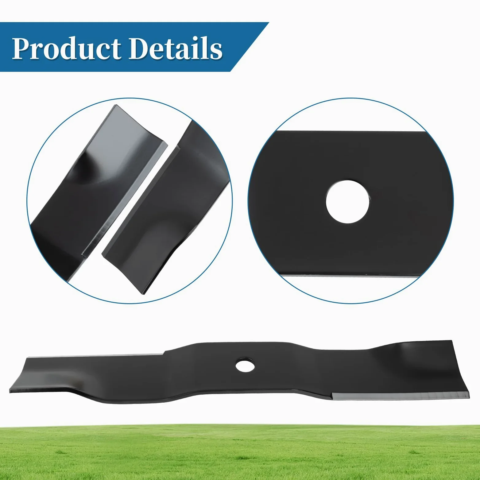 Cuchillas de repuesto 04769800 compatibles con cubiertas de cortacésped Ariens de 42 pulgadas, hoja de cortacésped de elevación media para cortacésped Ikon-X42, Ikon-XL42CE, ZT XL 42 ZTX 42