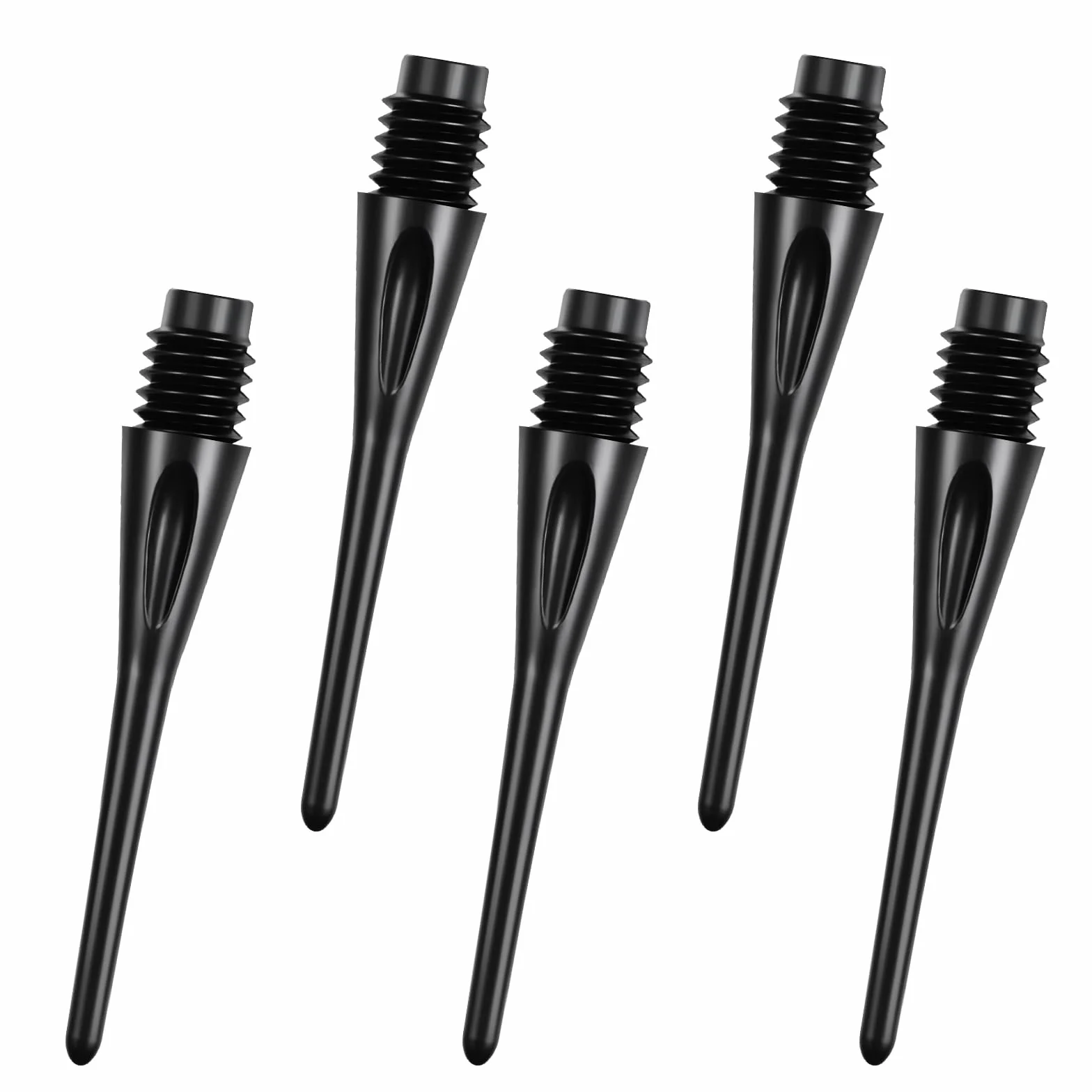 Flintronic Dardos Punta de Plástico 2BA, Puntas Suaves Negras No Fáciles de Romper