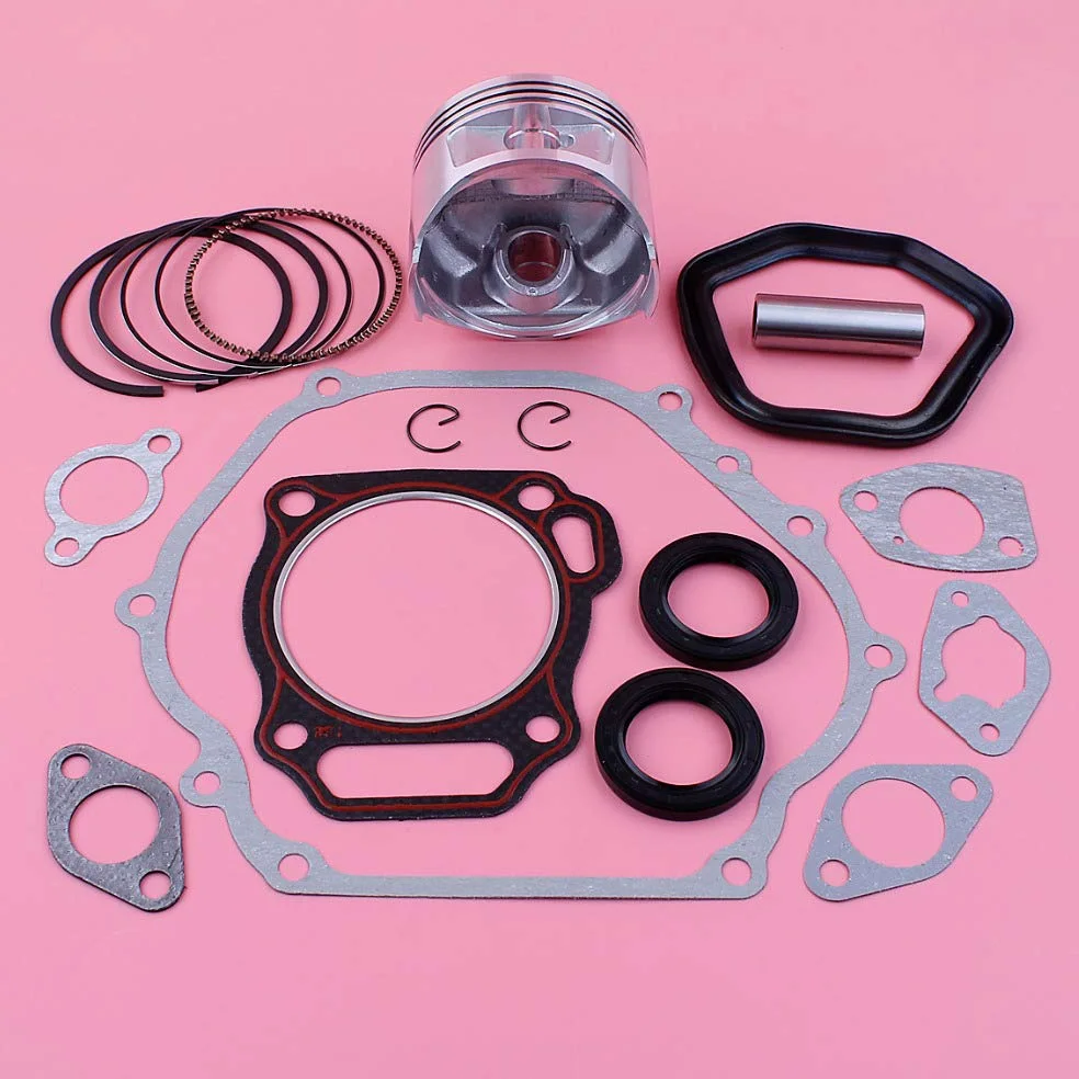 Juego de juntas completas de sello de aceite Circlip de anillo de pasador de pistón de 88mm for pieza de repuesto de motor de Gas GX390 13HP GX 390 188F