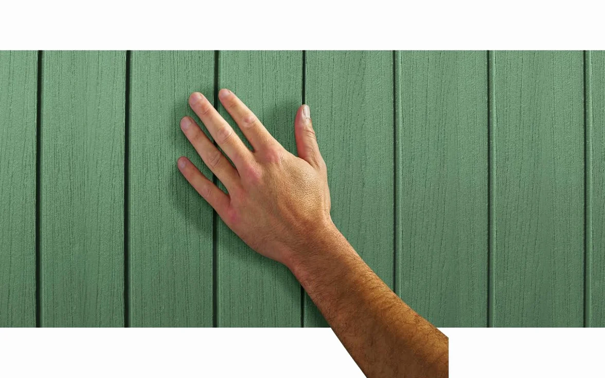 Keter Darwin Caseta de Jardín Exterior, Efecto Madera, Doble Puerta, Ventanas Frontales, Resistente a UV (Verde, 4x6)