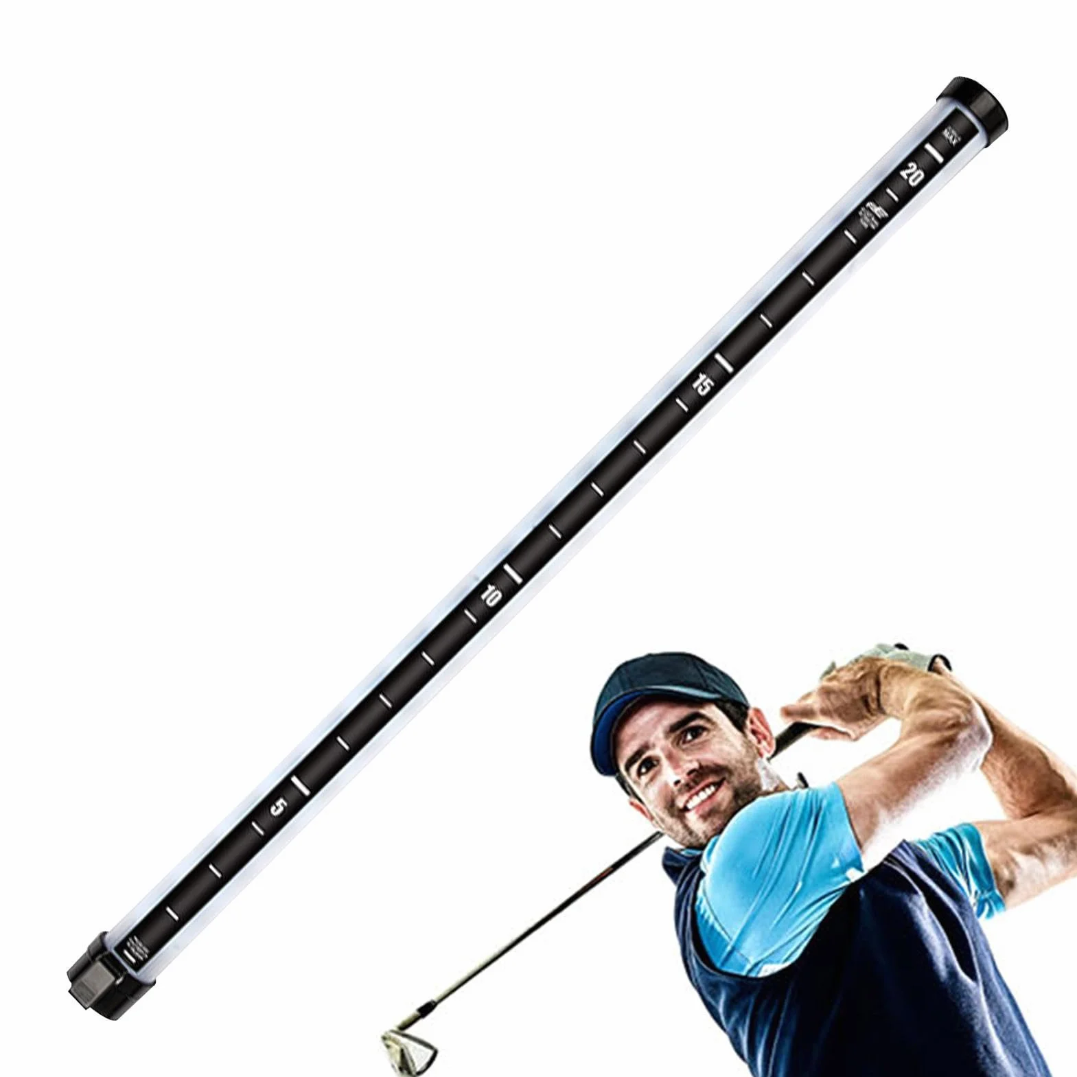 Selector de Pelotas de Golf 91 cm Tubo Herramienta de Práctica para Golfistas