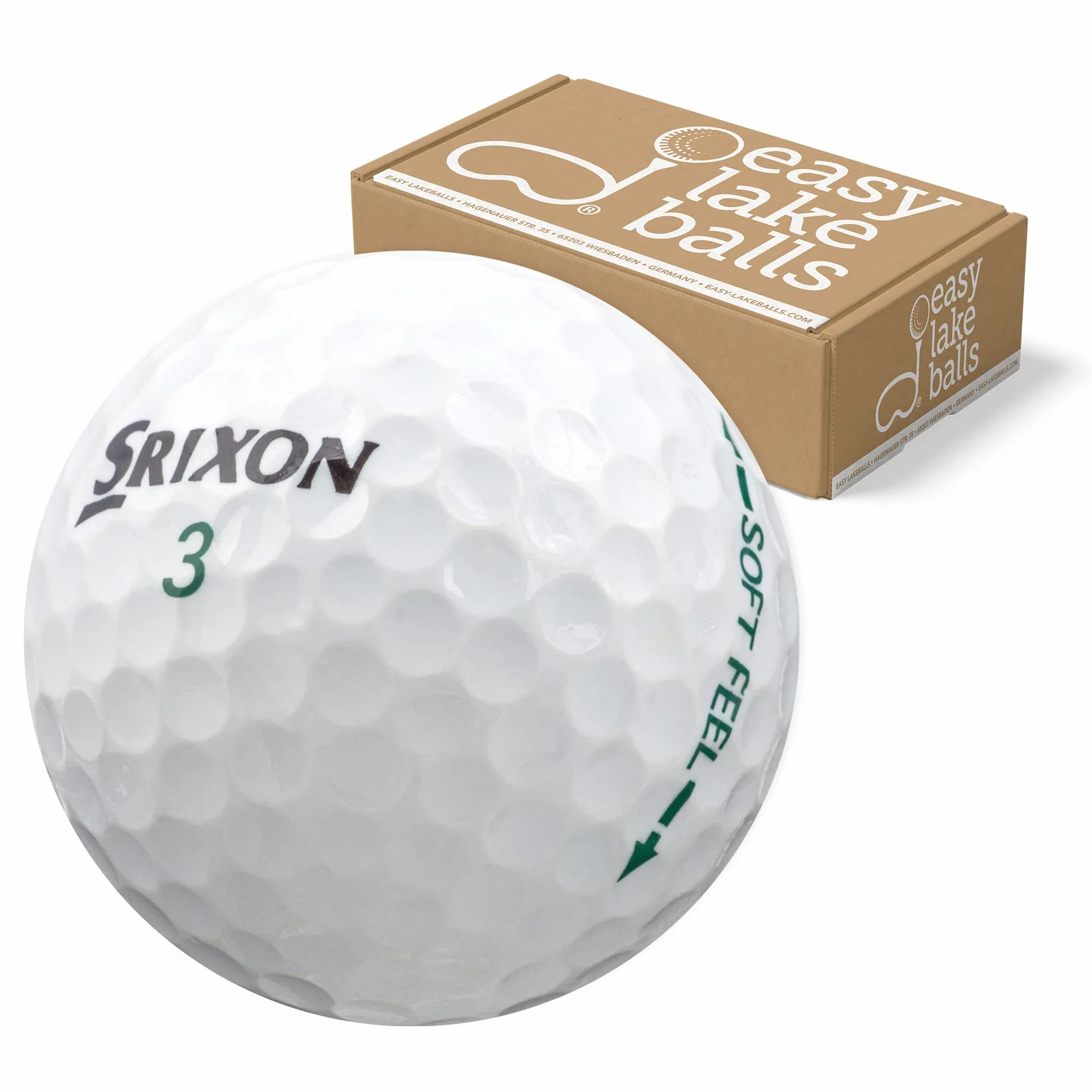 Srixon 50 Soft Feel Pelotas de Golf Recuperadas AAA AA Bolsa Red
