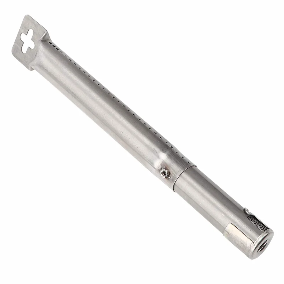 SIXRUN 4 Piezas Quemadores de Pipa para Barbacoa Tubo de Parrilla de Acero Inoxidable Ajustable Piezas de Repuesto Telescópicas de 30,5 a 44,5 Cm para Parrillas de Barbacoa Al Aire Libre Cocina para