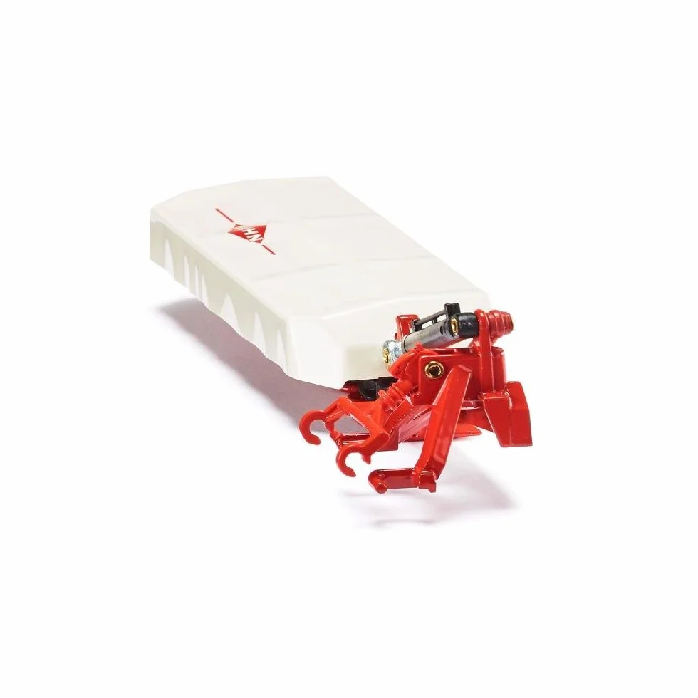 Siku 2456, Segadora Posterior Kuhn, 1:32, Metal/Plástico, Blanco/Rojo, Compatible con Enganche Posterior estándar