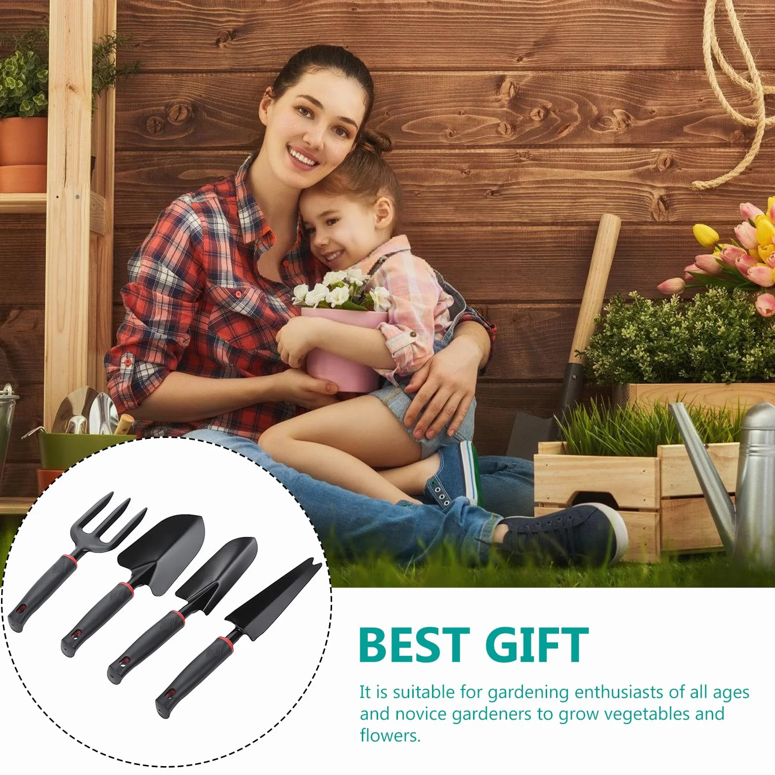 Juego De Herramientas De Jardín,9 PCS Herramientas De Jardinería,Conjunto De Herramientas De Jardín,Herramienta De Jardinería para Jardinería,Plantación,Flores