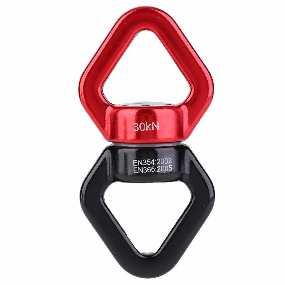 Conector Giratorio de la Cuerda 30KN 360° para Escalada en Roca, Yoga