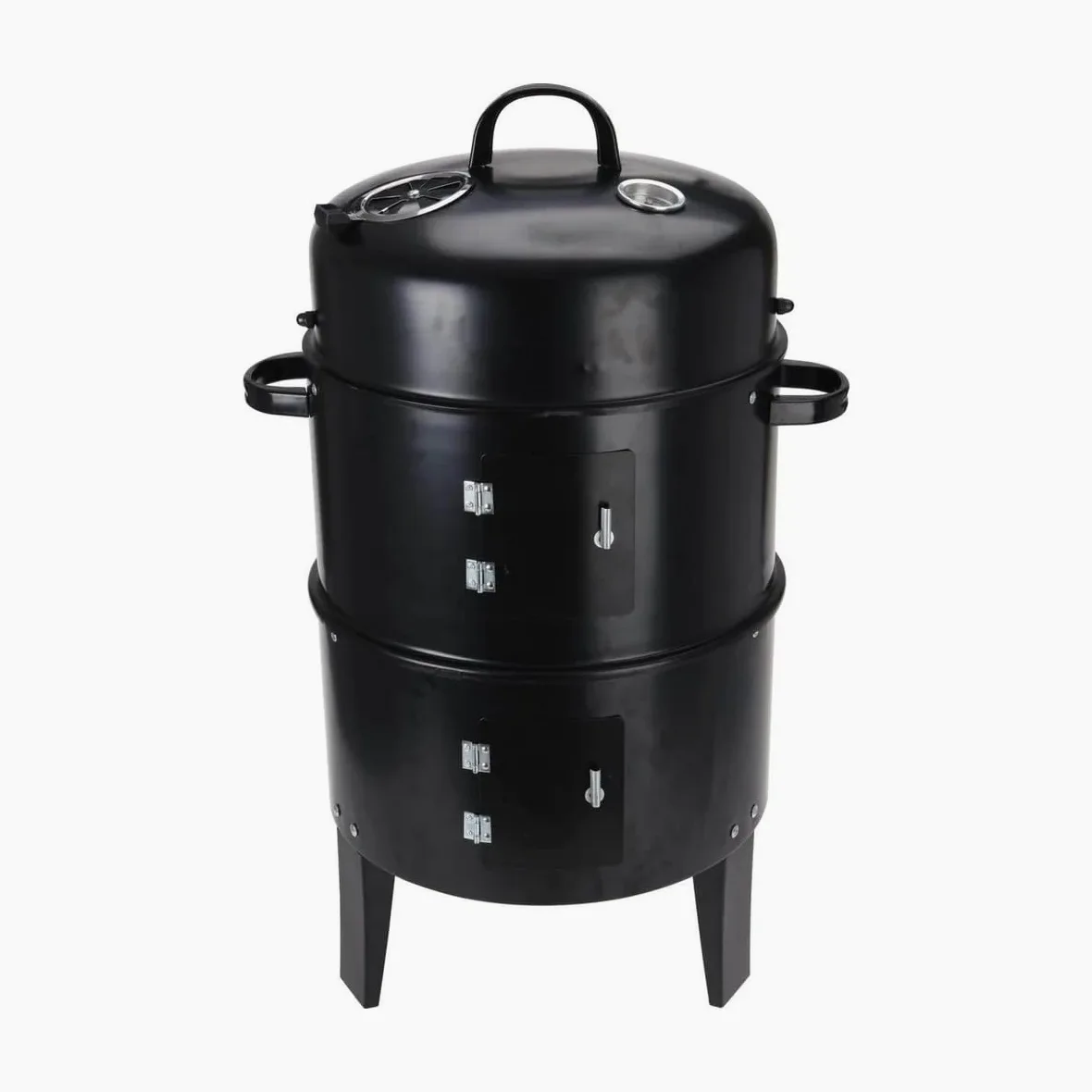 Barbacoa Barril para AHUMAR Negra Marca BBQ