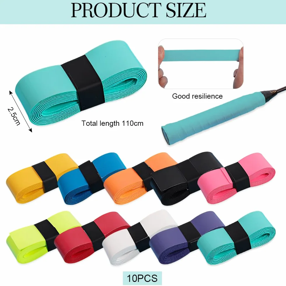 Cinta Raqueta Tenis 110 CM Overgrip Antideslizante Bádminton Squash Ping Pong Hockey