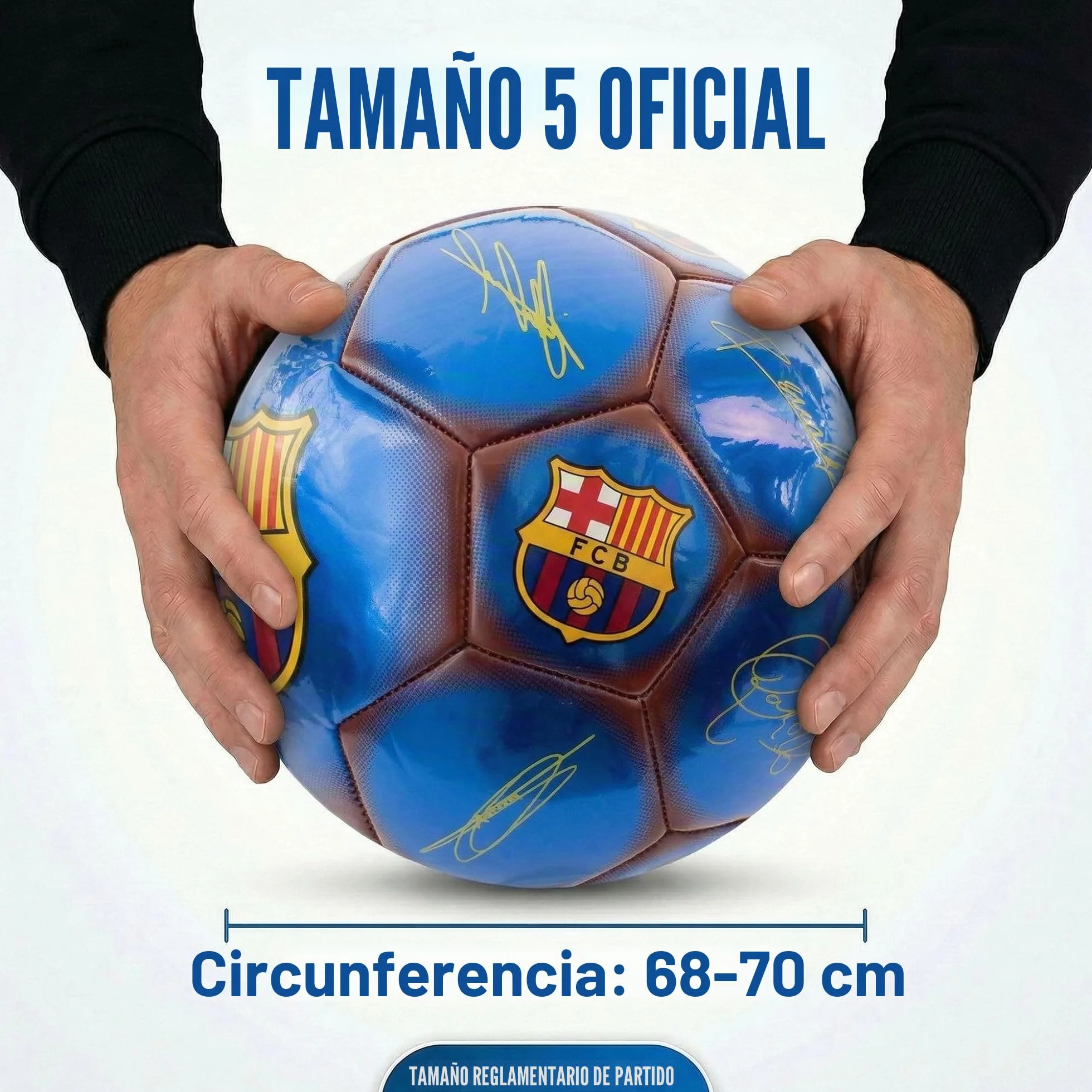 Hy-Pro Balón de fútbol clásico Talla 5 Oficial Metálico Entrenamiento Partido